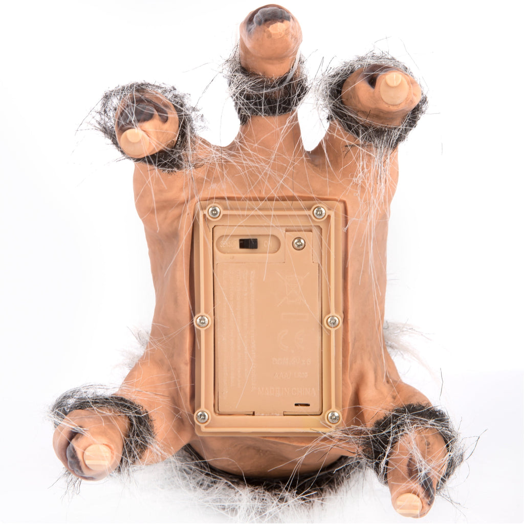 Battery-Operated Animated Wolf Hand, Brown, 7.5", Halloween by Way To Celebrate