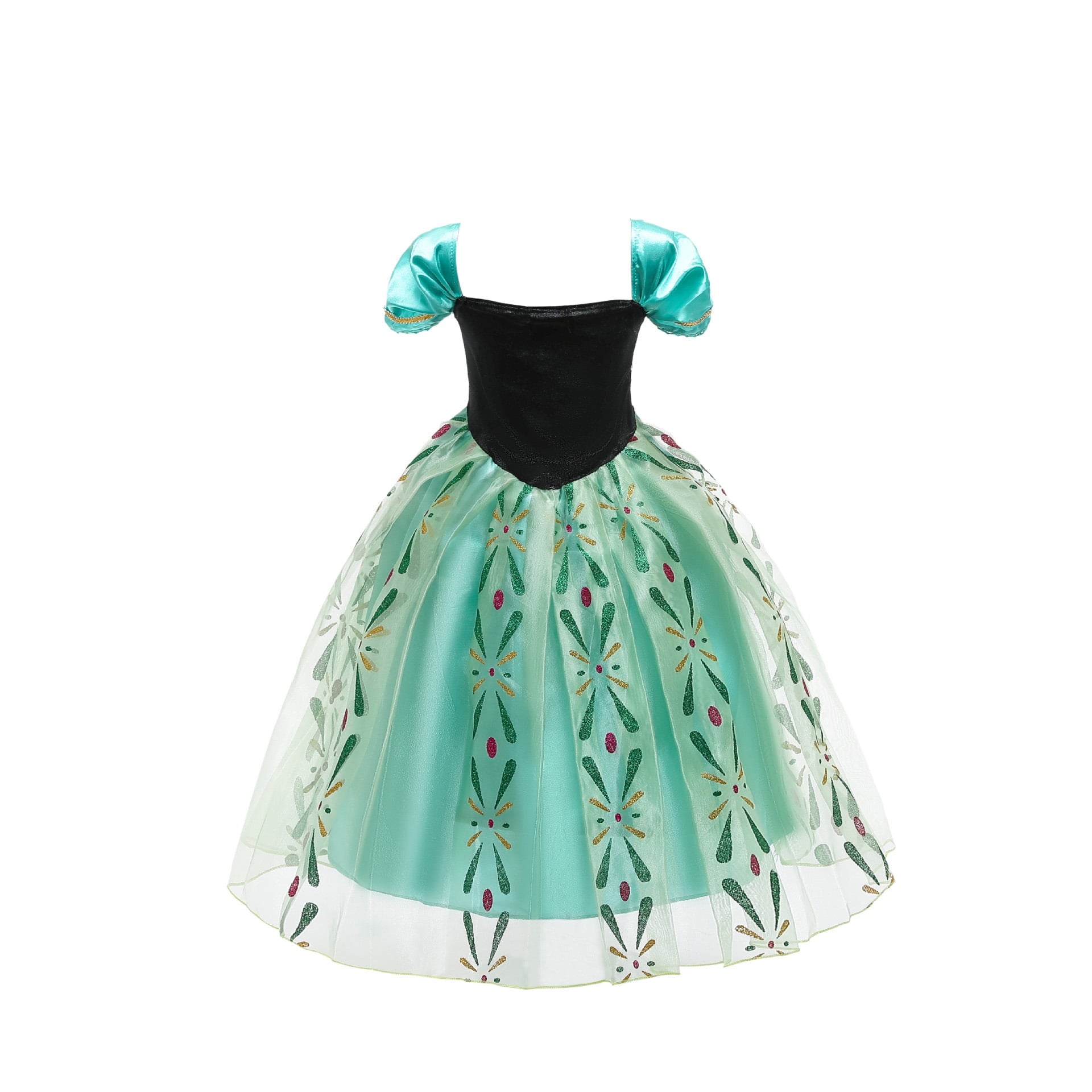 Anna Costume For Girls Anna Dress Princess Costume Christmas Birthday Party Cosplay 8-9Y(A60)
