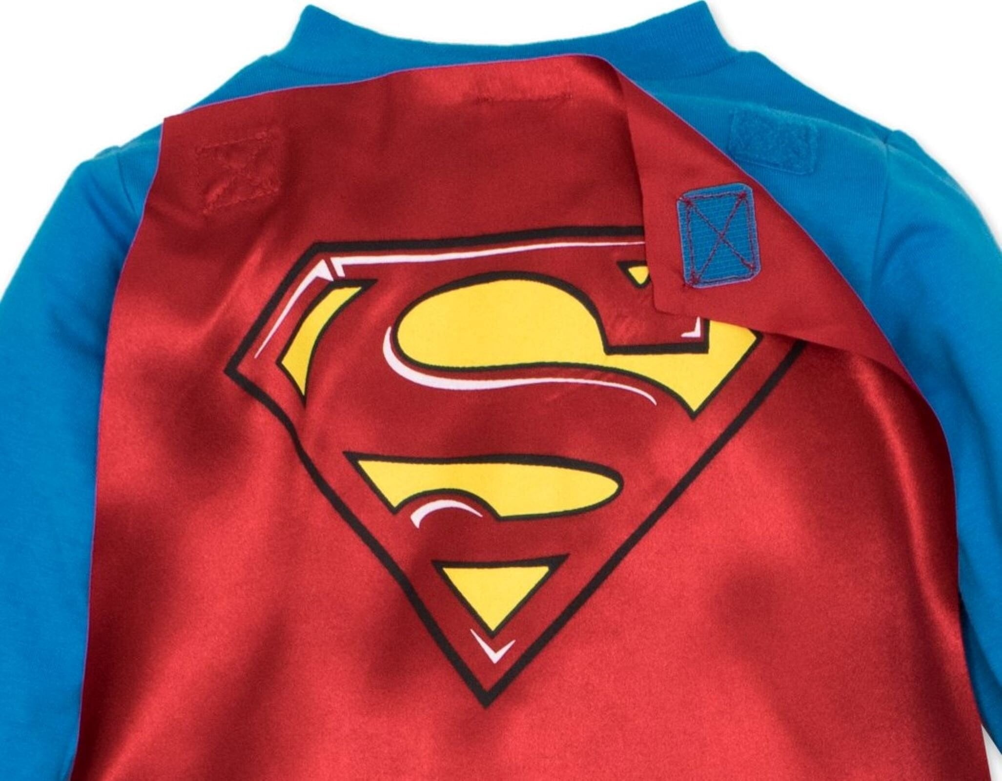 DC Comics Justice League Toddler Boy or Girl Cosplay One Piece Coverall with Cape Batman Black
