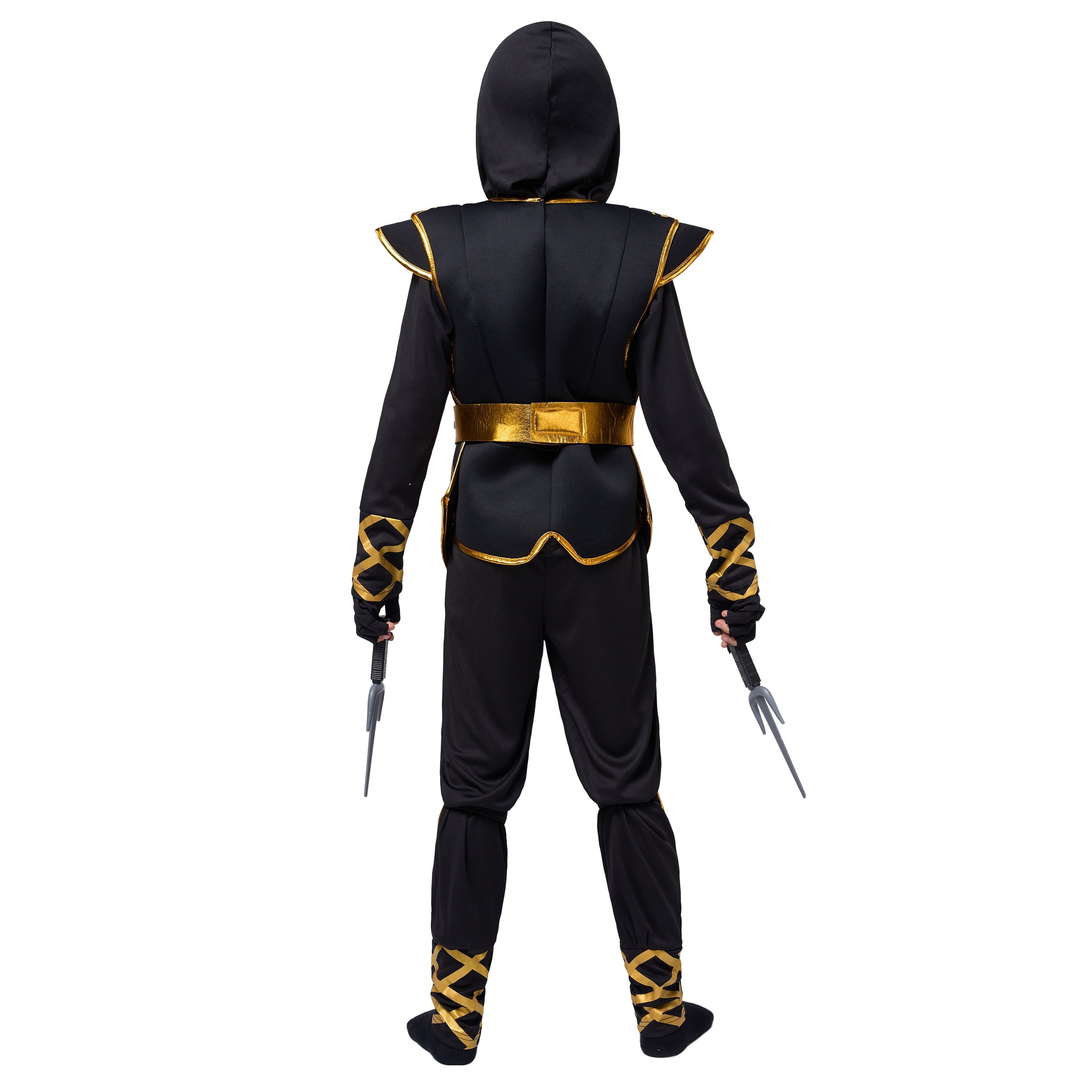 Joyfy Kids Golden Ninja Costume for Toddler Boys Halloween Dress Up Age Up to 12 Years