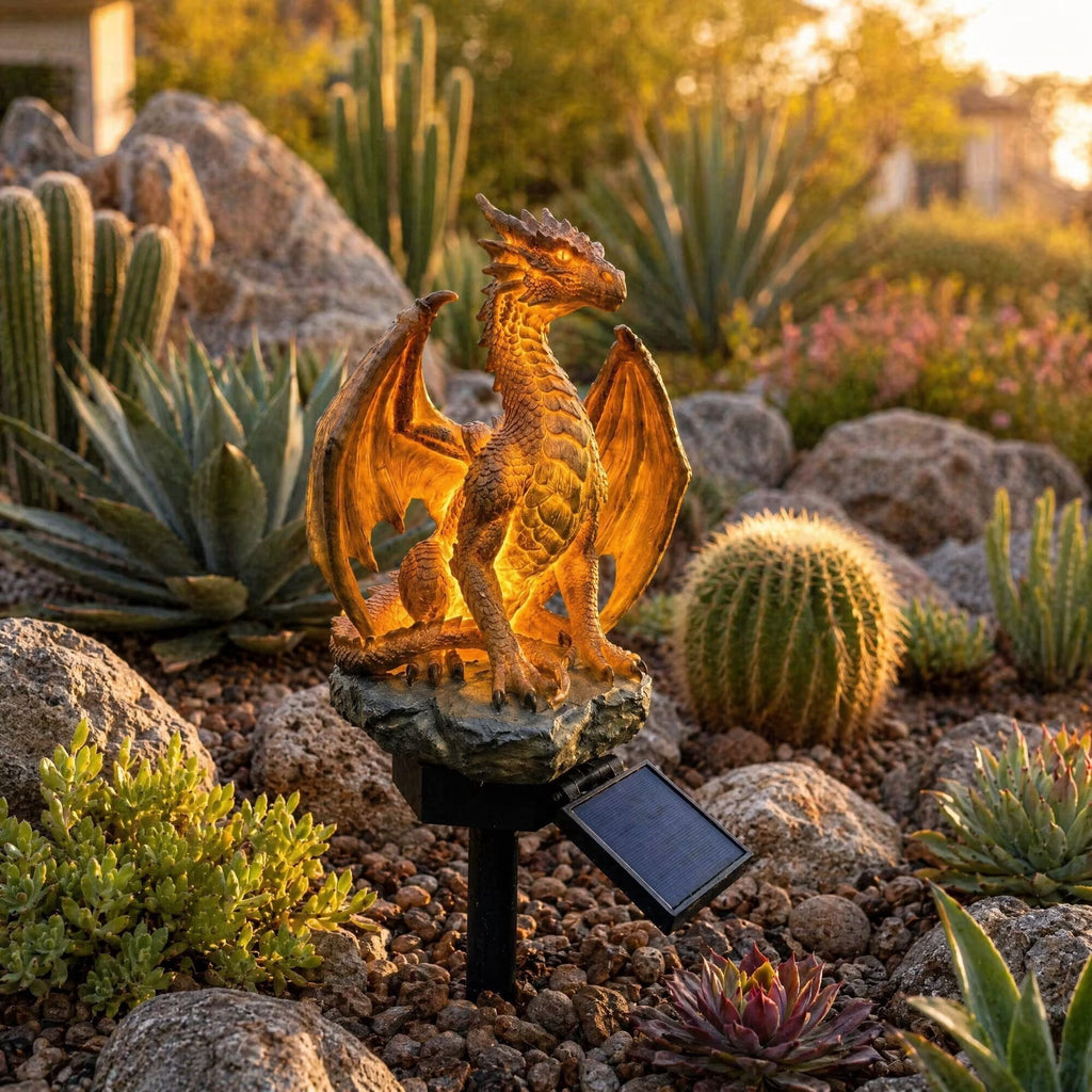 Clearance Halloween Solar Golden Dragon Garden Light, Halloween Decor Solar Powered Garden Light, Dragon Garden Stakes, Halloween Christmas Decoration Outdoor, Halloween Xmas Gift