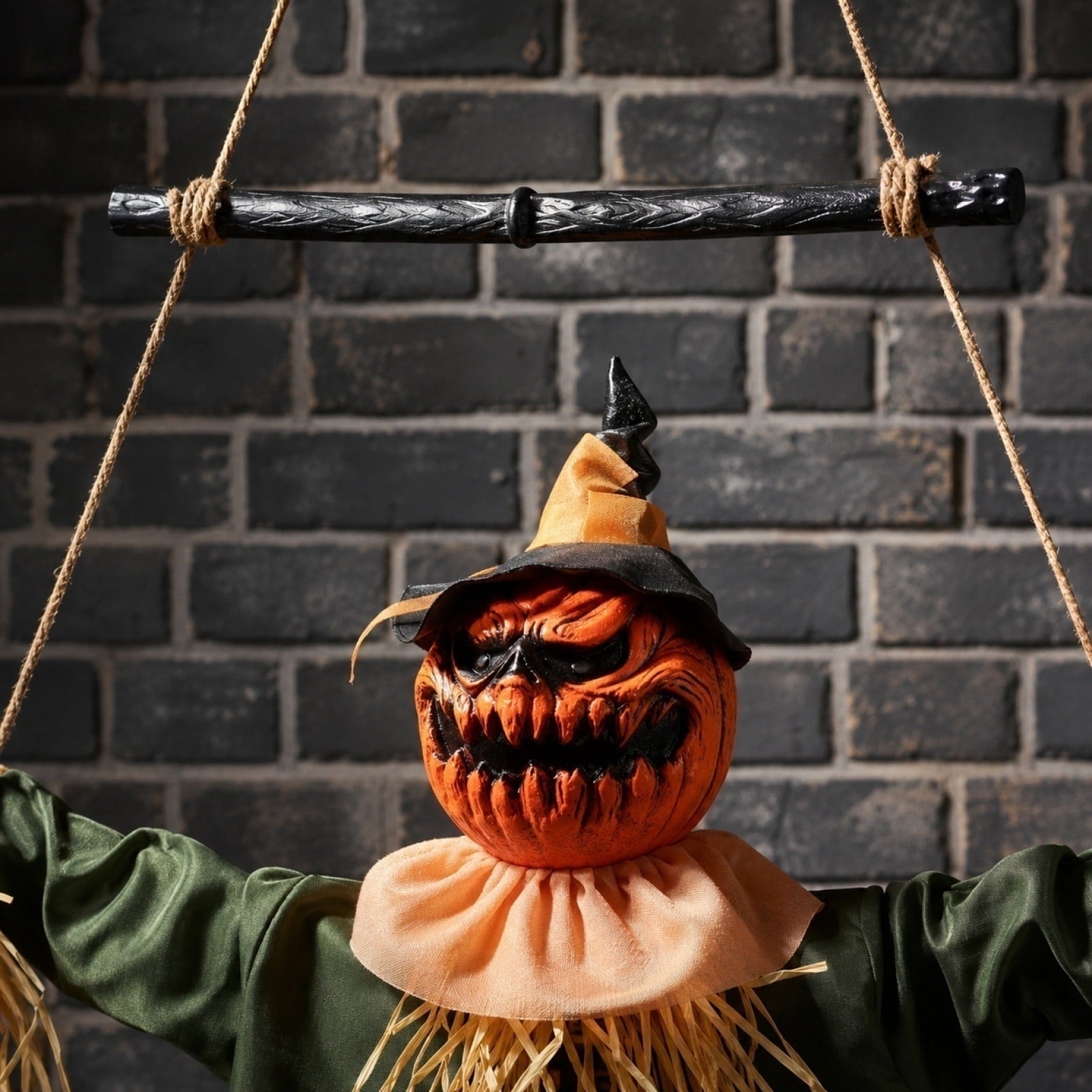 1Pc Halloween Mini Pumpkin Branches Artificial Black Twigs Vase Fillers for Table Mantel Centerpiece Creepy Gothic Scary House Decor
