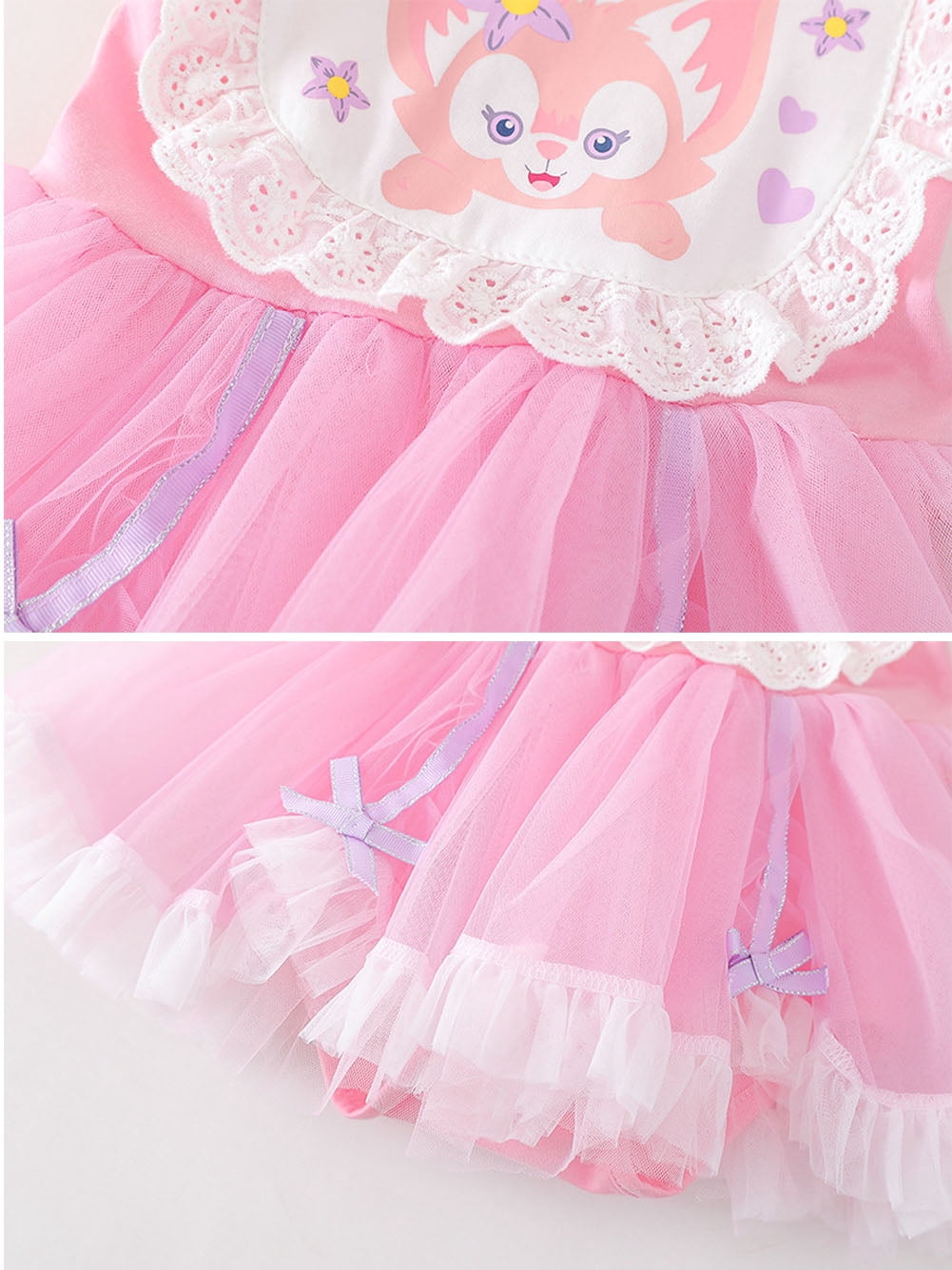 WIBACKER Infant Baby Girls Princess Romper Costume Onesie Fancy Dress Bodysuit with Headband Halloween Birthday Dresses