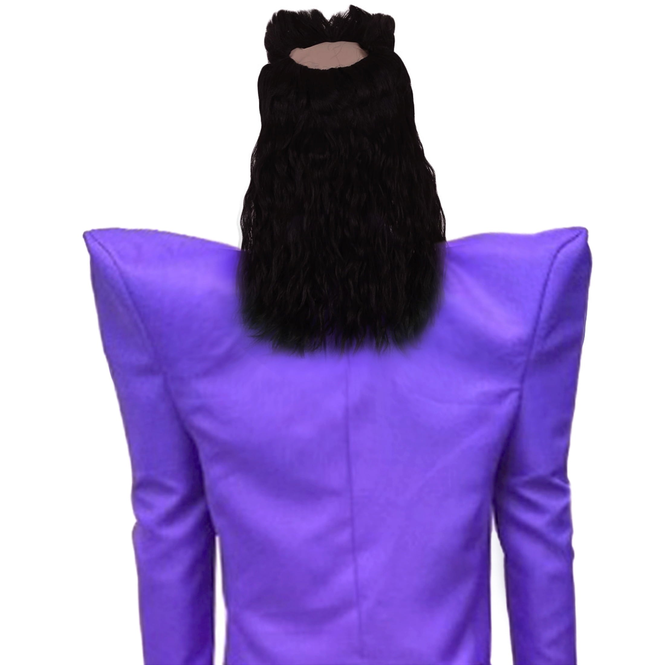 Men's Dark Purple 80s Punk Rock Star Costume for Adult – Retro Jumpsuit with Mock Turtleneck for Halloween Cosplay