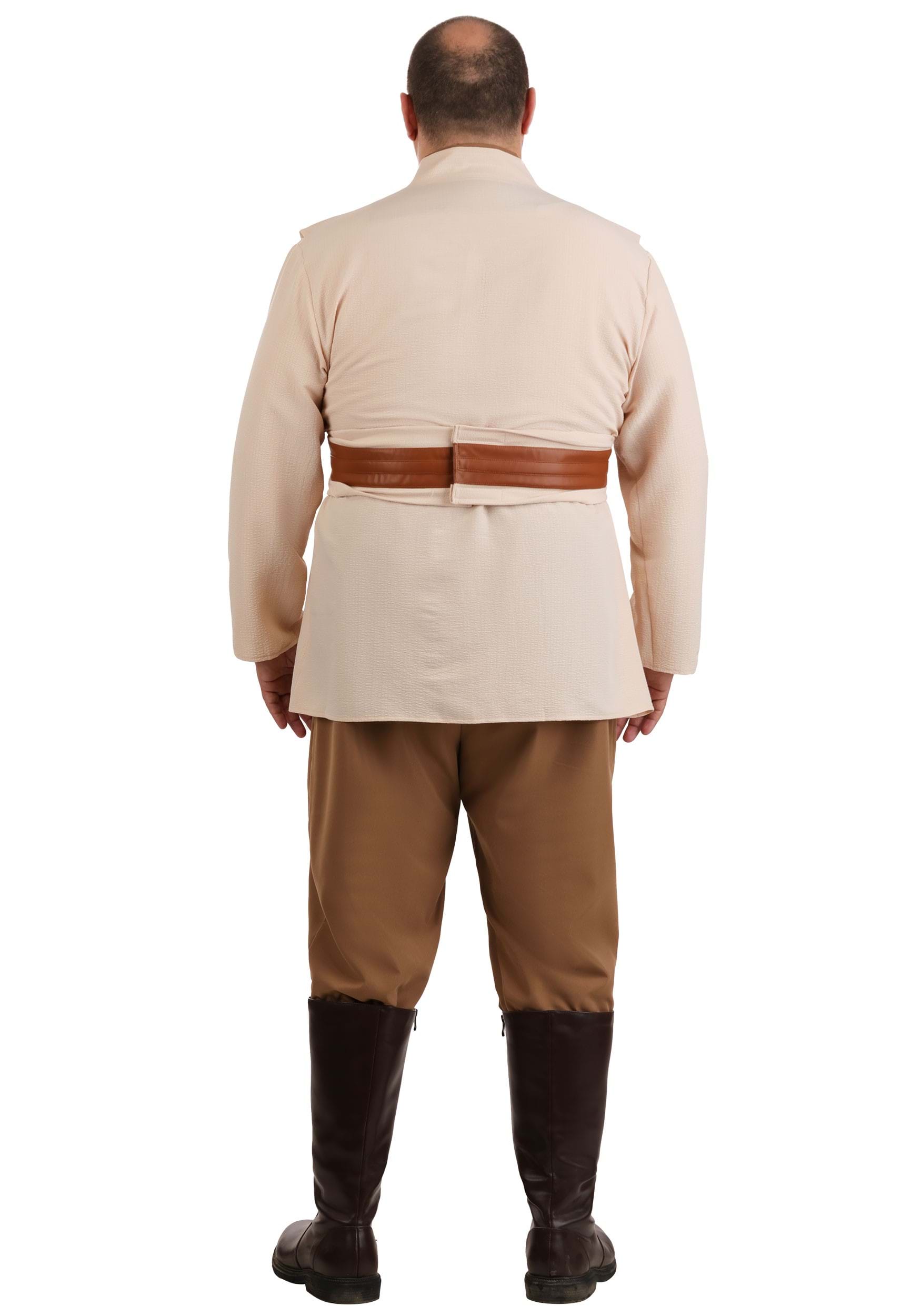 Plus Size Deluxe Star Wars Jedi Men's Costume