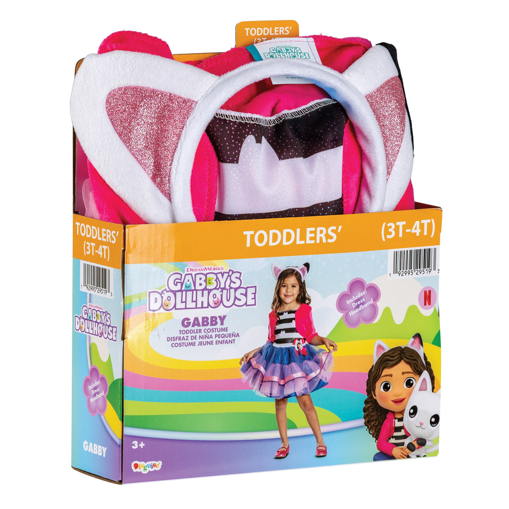 NBC Universal Gabby's Dollhouse Gabby Halloween Costume for Children, Girls Size S (6/6X), by Disguise