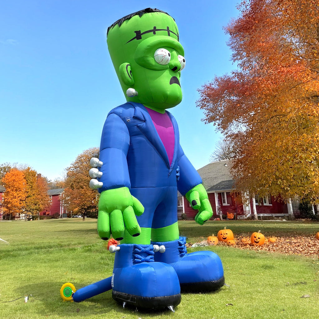 Wellcomer 20ft Giant Inflatable Frankenstein with Blower - Halloween Outdoor Decor