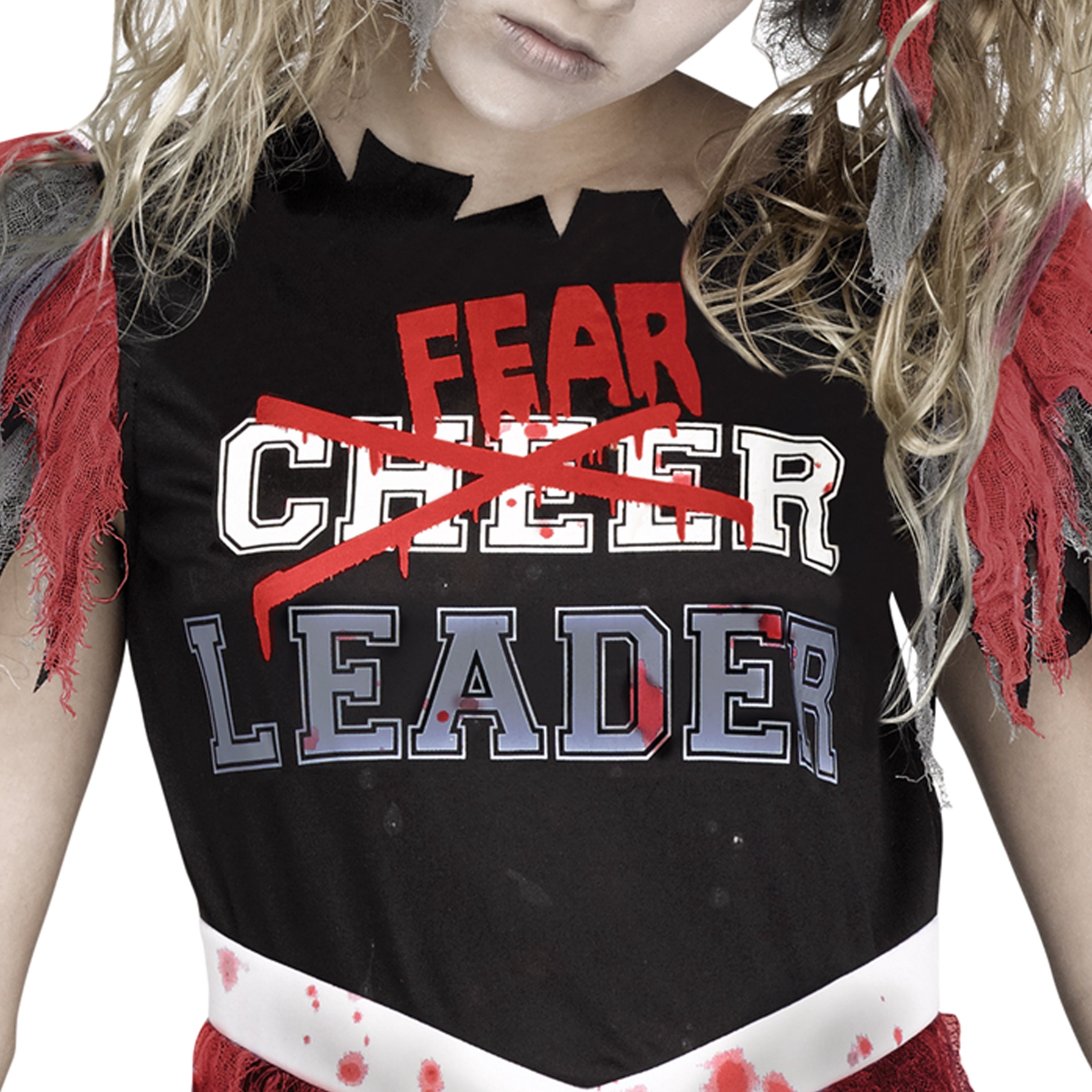 Zombie Fear Leader Halloween Costume for Children, Girl's Size S (6/6x), by Way to Celebrate
