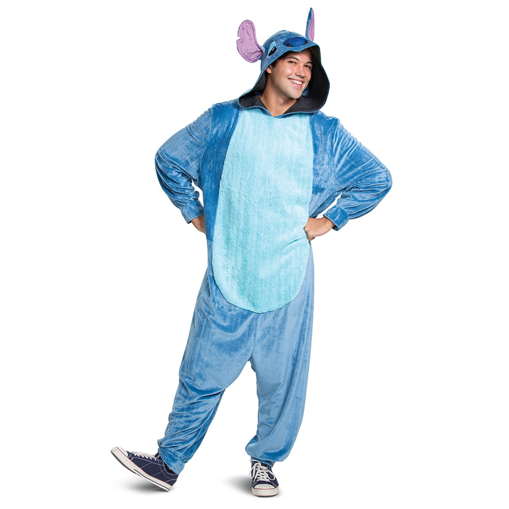 Disney Lilo & Stitch 'Stitch' Jumpsuit Halloween Costume for Adults, Mens Size L (36/38), by Disguise