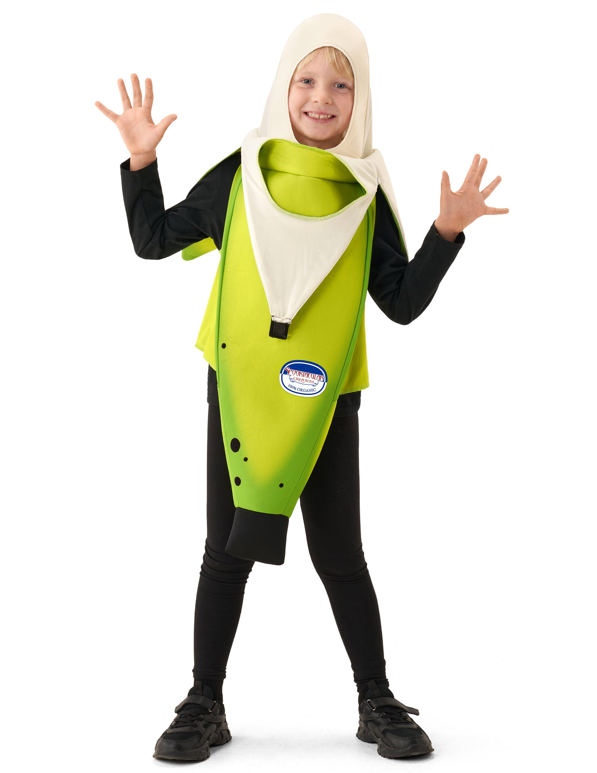 Joyfy Men's Banana Costume for Adult Funny Fruit Costume Banana Halloween Fancy-Dress Costume for Themed Party Cosplay