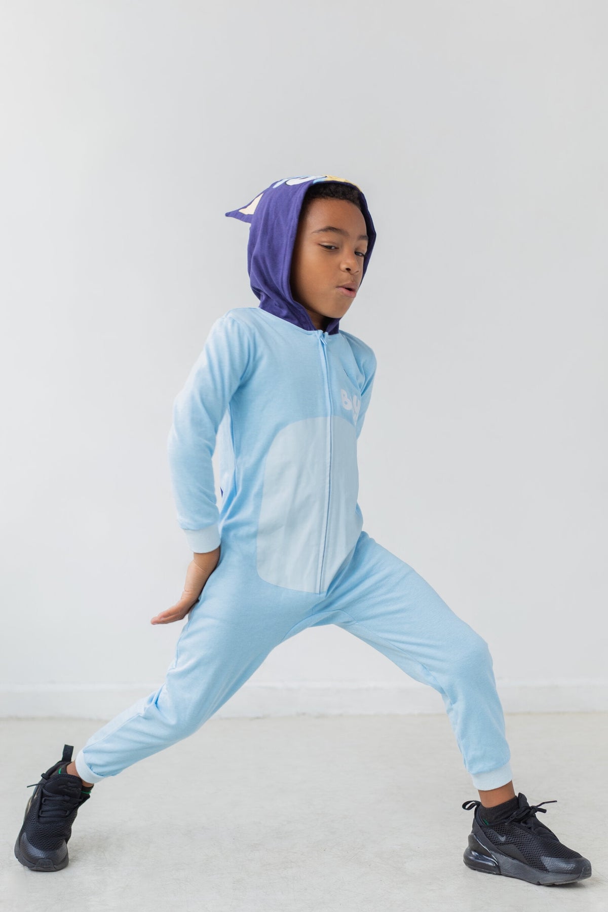 Bluey Little Kids' Boy or Girl Cosplay Hooded Coverall Bingo Orange