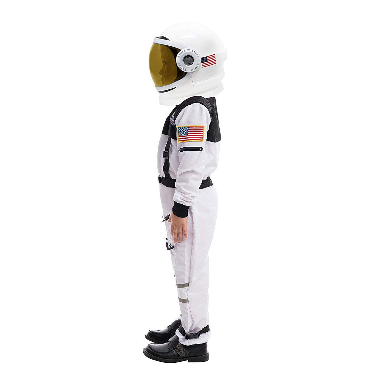 Joyfy Astronaut Costume with Helmet for Kids Toddler Boys Halloween Dress Up Party and Roly Play Cosplay 3-14 Years