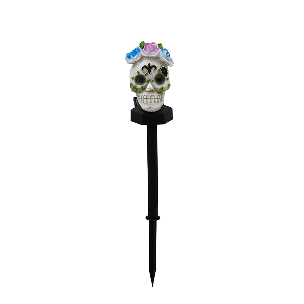 CRAGRSI Solar Halloween Skeleton Stake Lights Outdoor Skull Yard Lights Halloween Skeleton Garden Decor Black Solar Powered Waterproof for Yard, Lawn, Patio, Walkway, Garden, Halloween Outdoor Decor