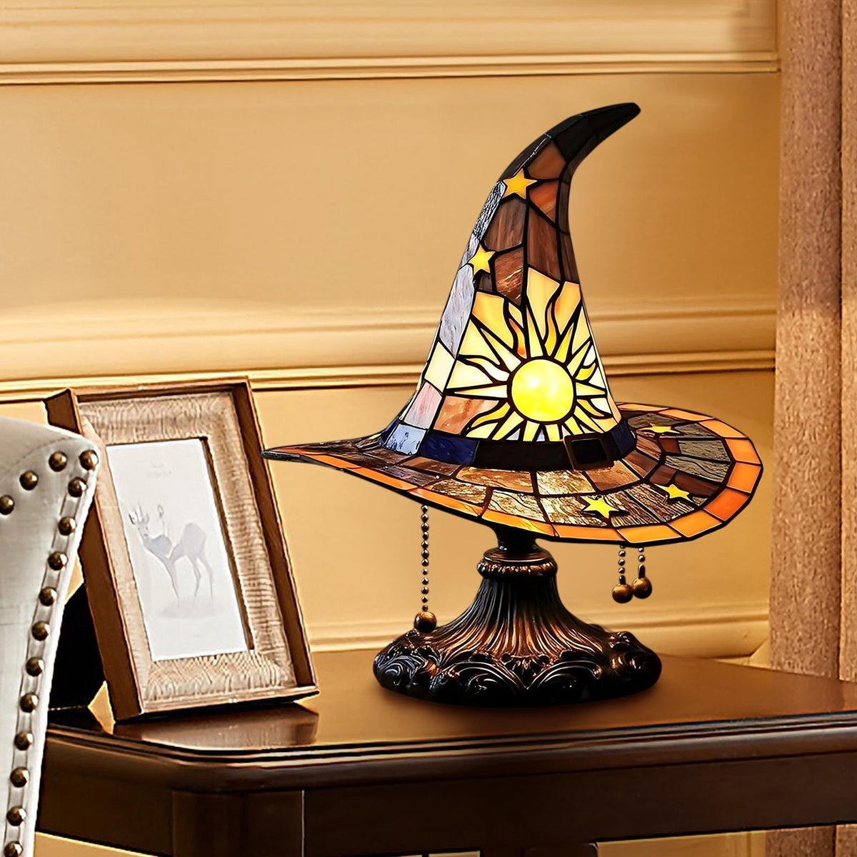 Lighted Vintage Patchwork Ghost, Rustic Farmhouse Halloween LED Light Up Ghost with Pumpkin Lantern, Spooky Cute Fall Decor for Mantel, Shelf, Tiered Tray, Entryway Porch Tabletop