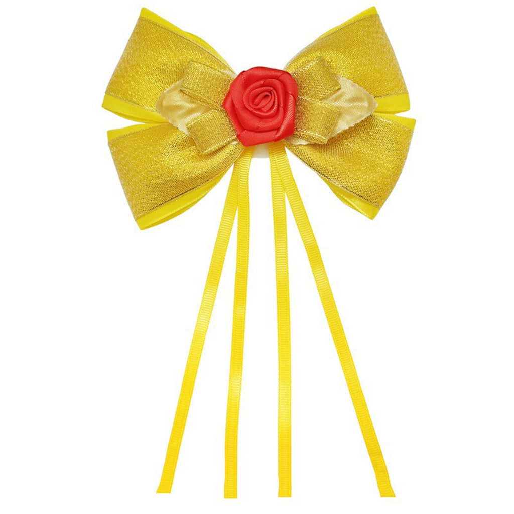 CHOYURME CHONYURM Girls Yellow Princess Costume Off Shoulder Dress with Accessories