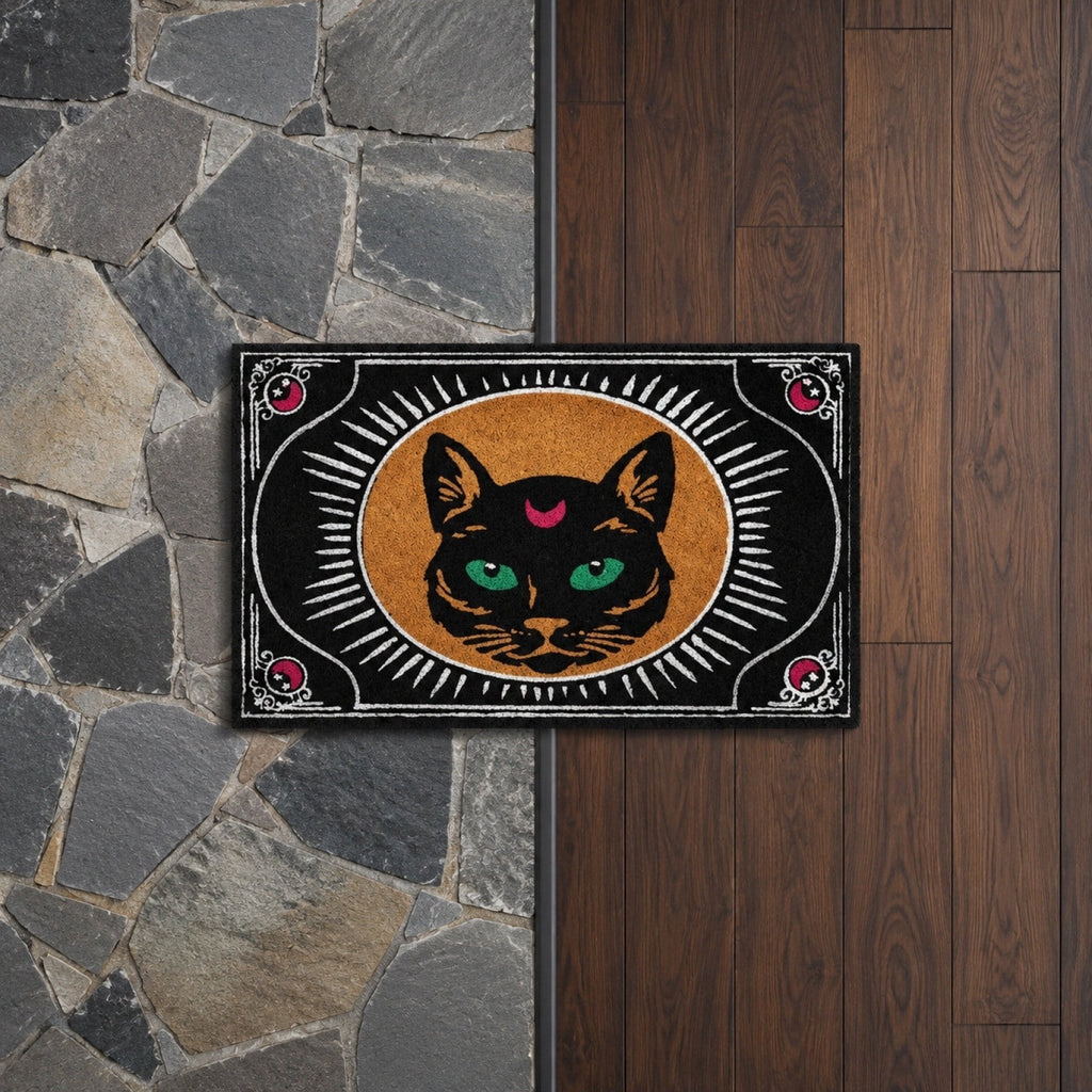 Tepsmf Halloween Doormat 19.7x31.4IN Soft Non Slip Halloween Bathroom Rug For Front Doors Porches And Witch-themed Home Decor