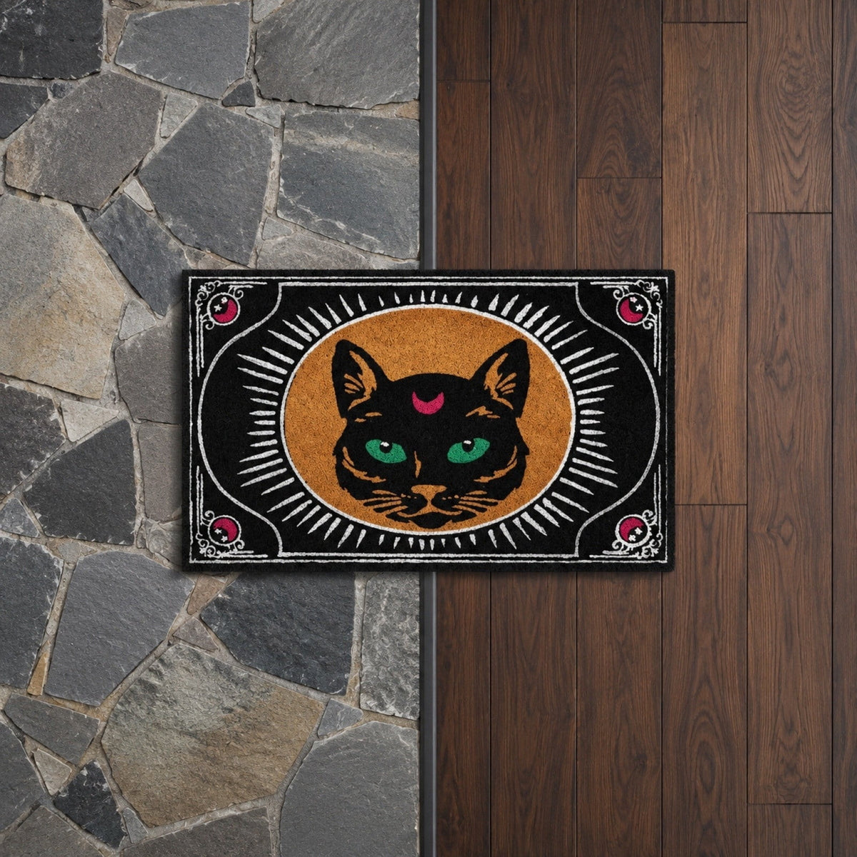 Tepsmf Halloween Doormat 19.7x31.4IN Soft Non Slip Halloween Bathroom Rug For Front Doors Porches And Witch-themed Home Decor