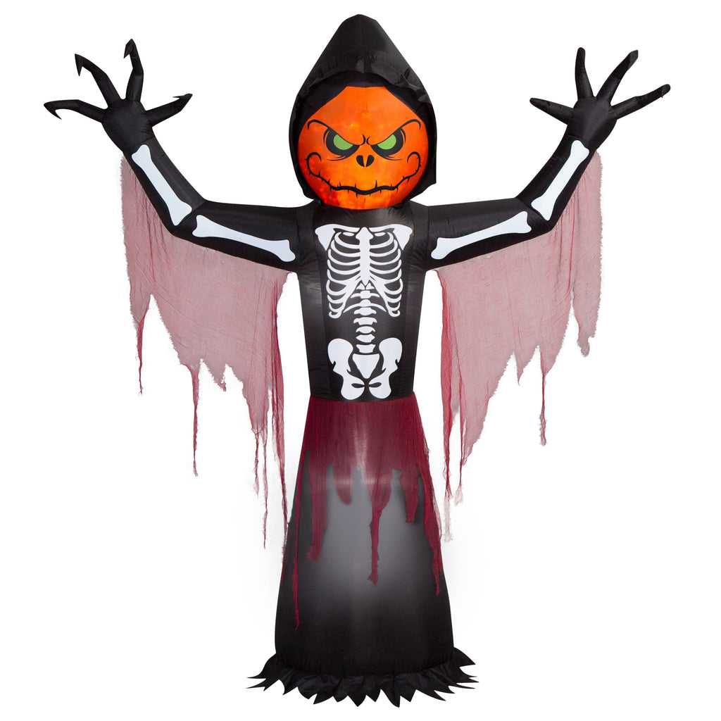 Skeleton Reaper Airblown Yard Inflatable, Multicolor, 8', Halloween by Way To Celebrate