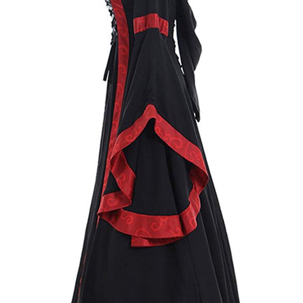 Babysbule Womens Summer Dresses, Women's Vintage Celtic Medieval Floor Length Renaissance Gothic Cosplay Dress
