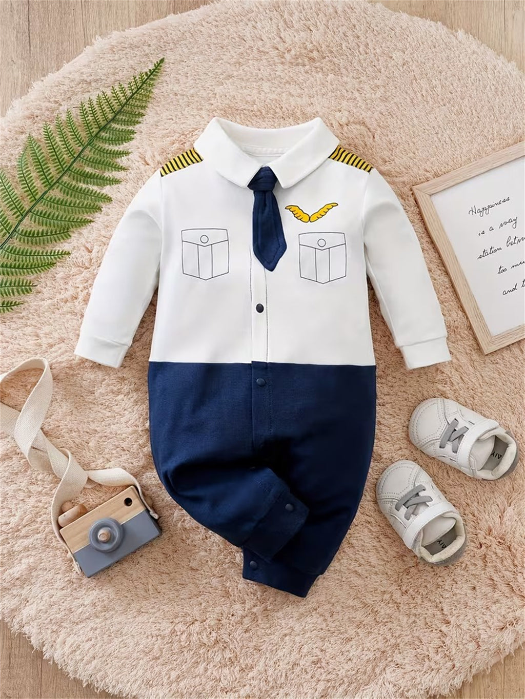 WIBACKER Baby Infant Boy Armor Printed Outfits 100% Cotton Newborn Boy Cosplay Party Jumpsuit Halloween Christmas Rompers