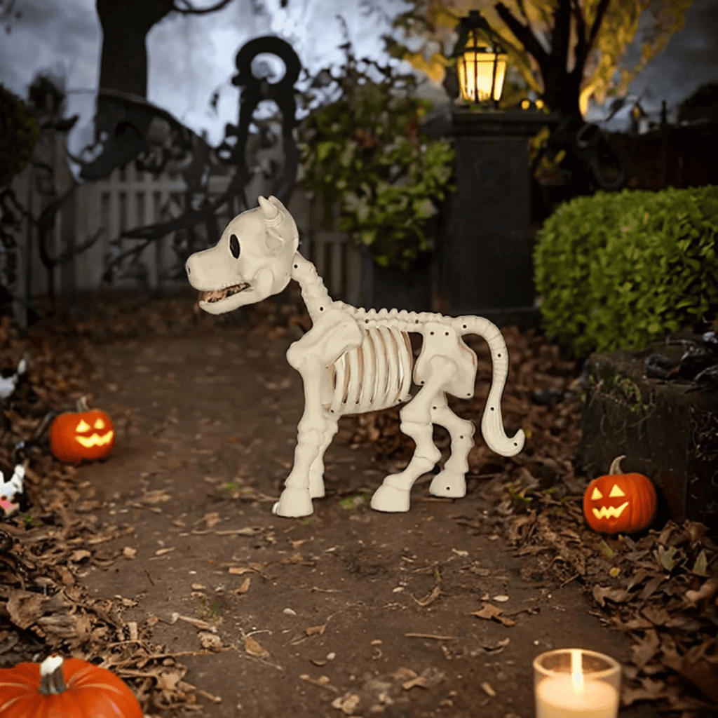 amlbb Halloween Decorations Outdoor Halloween Dark Terror Skeleton Decoration Props Set Up Ghost House Halloween Decor on Clearance