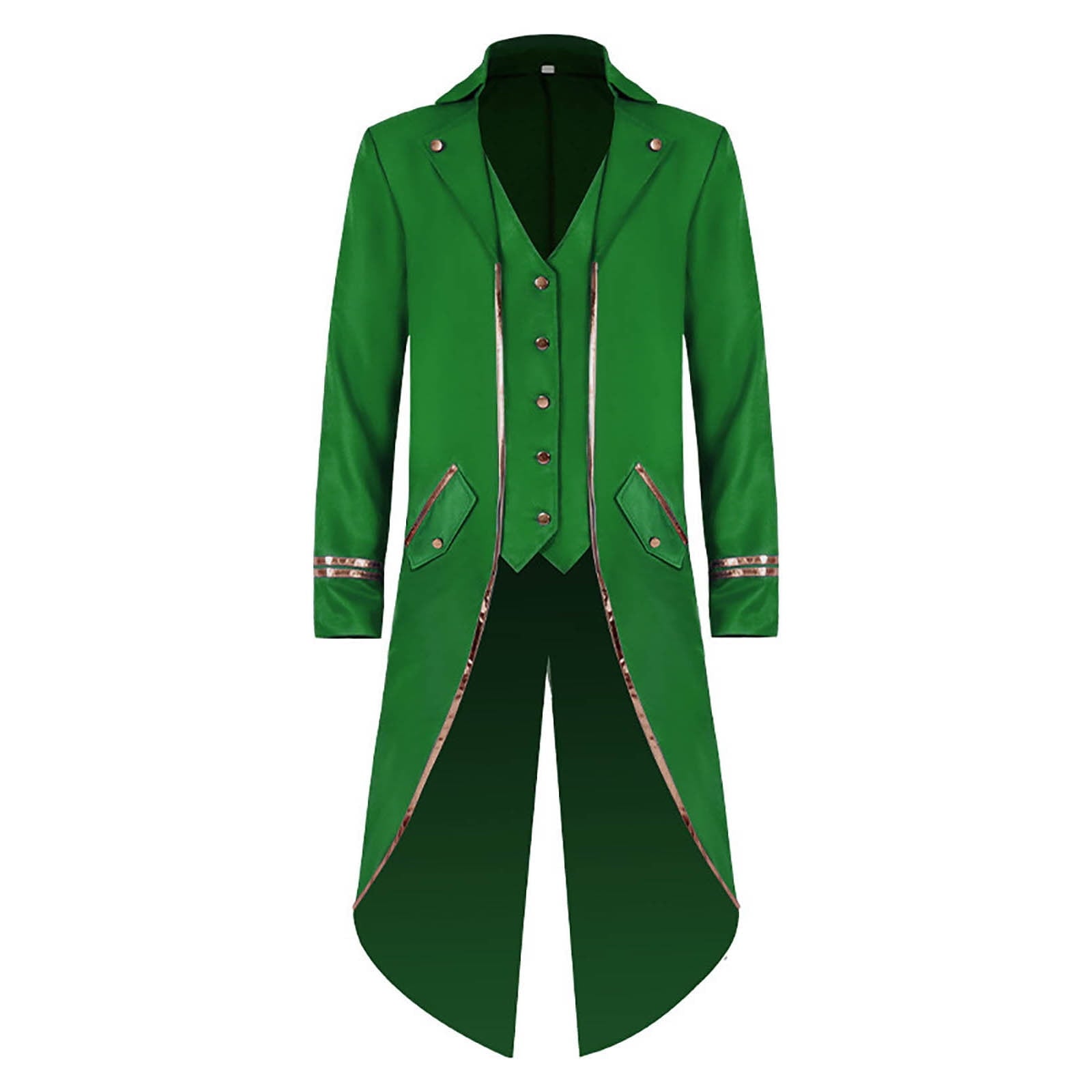 Men Clearance LYXSSBYX Mens Jackets Fall Fashion Halloween Men's Costume Men's Mid Length Retro Tuxedo Costume