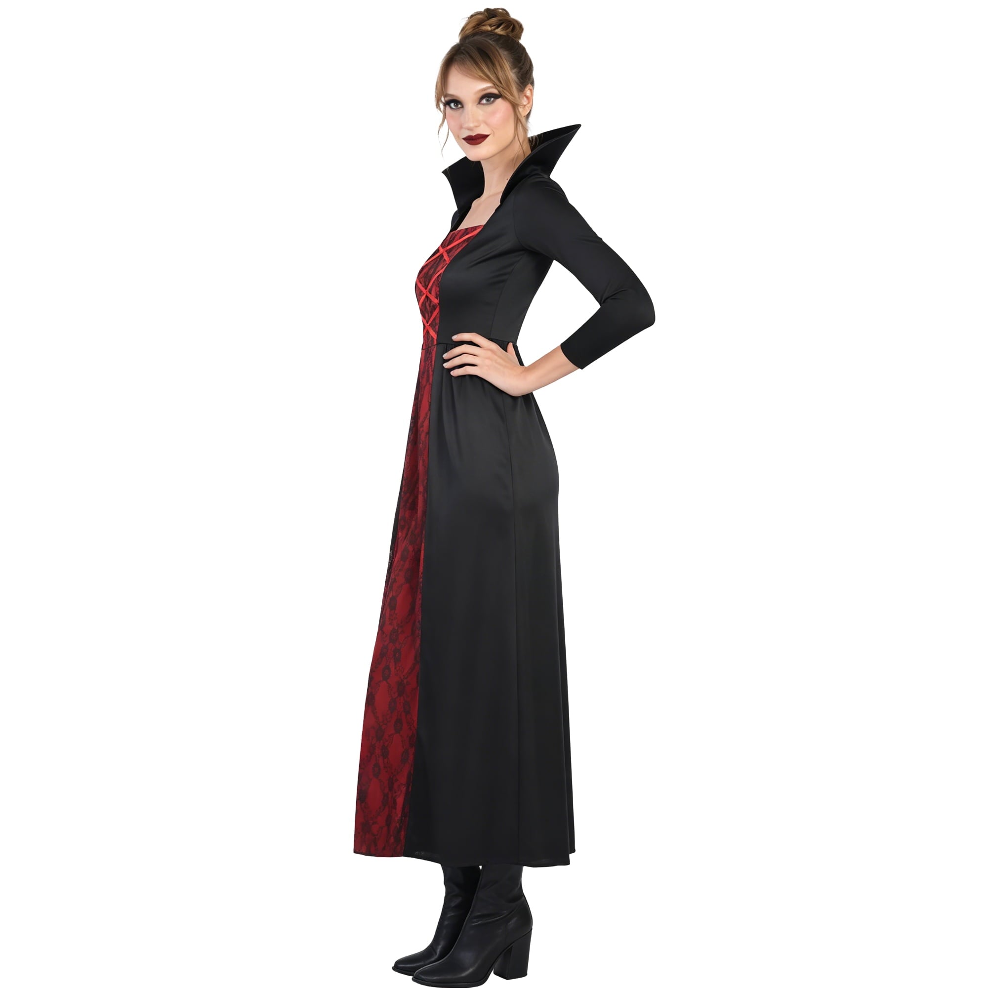 Vampiress Halloween Costume for Adults, Women's Size S (4/6), by Way to Celebrate