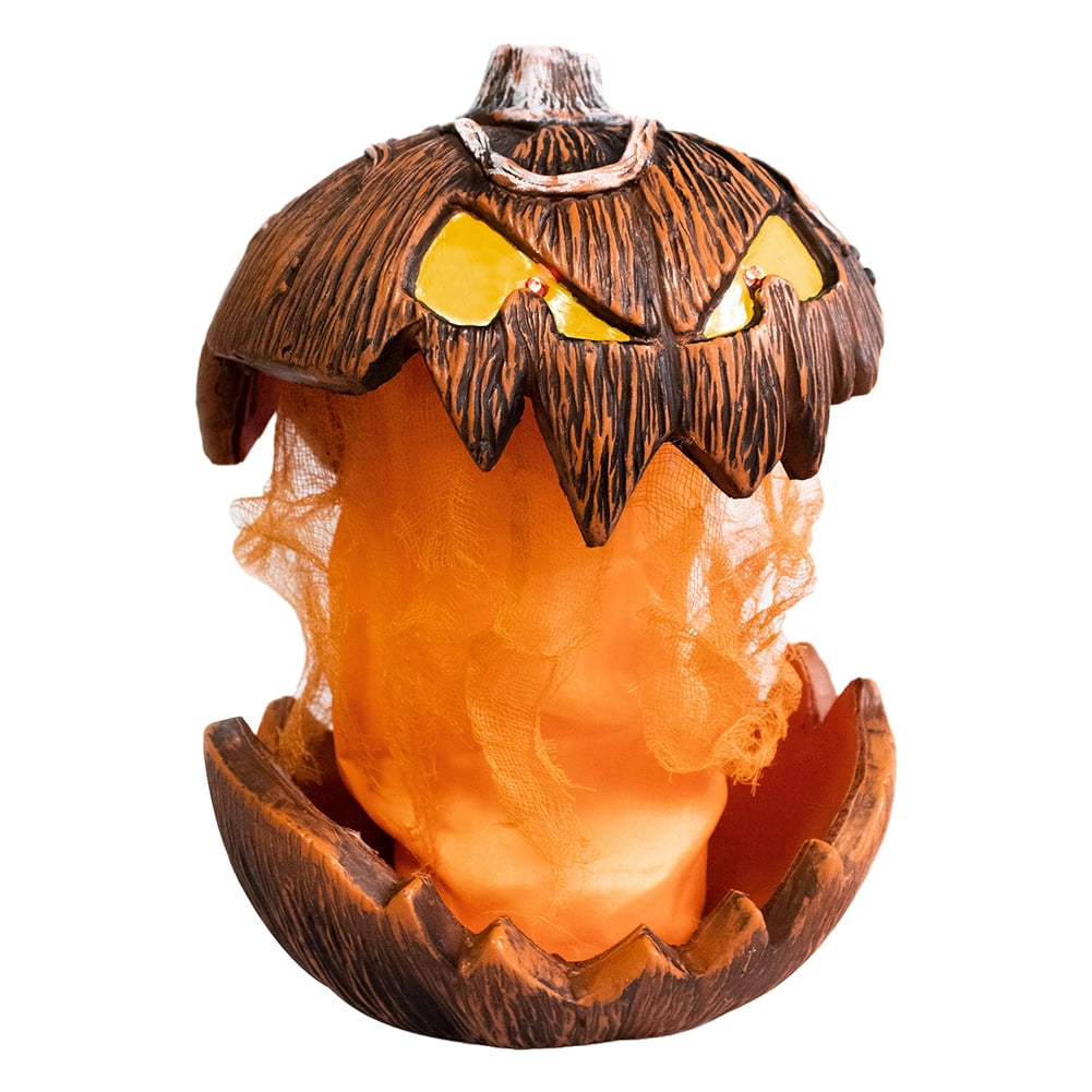 Halloween Pumpkin Head Yard Decor Lighting 2025 New Gourdo Jack-O-Lantern Decor Mouth Open Vintage Pumpkin Halloween Lights Indoor ＆ Outdoor Scary Decorations for Haunted House Porch Yard Party Decor