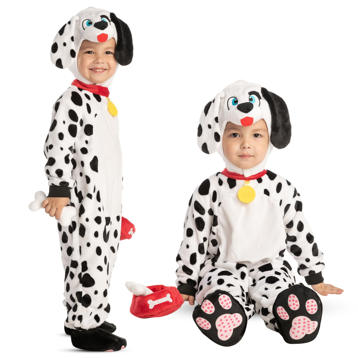 Joyfy Baby Cow Costume with Milking Bucket for Toddler, Kids Halloween Farm Party Dress up Role Playing Cosplay 0-5 Years