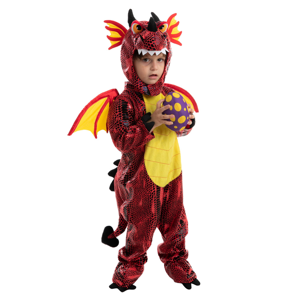 Joyfy Halloween Realistic Blue Tyrannosaurus Rex Children's Dinosaur Costume (with Egg) Suitable for Infant and Toddler Halloween Dress up Party