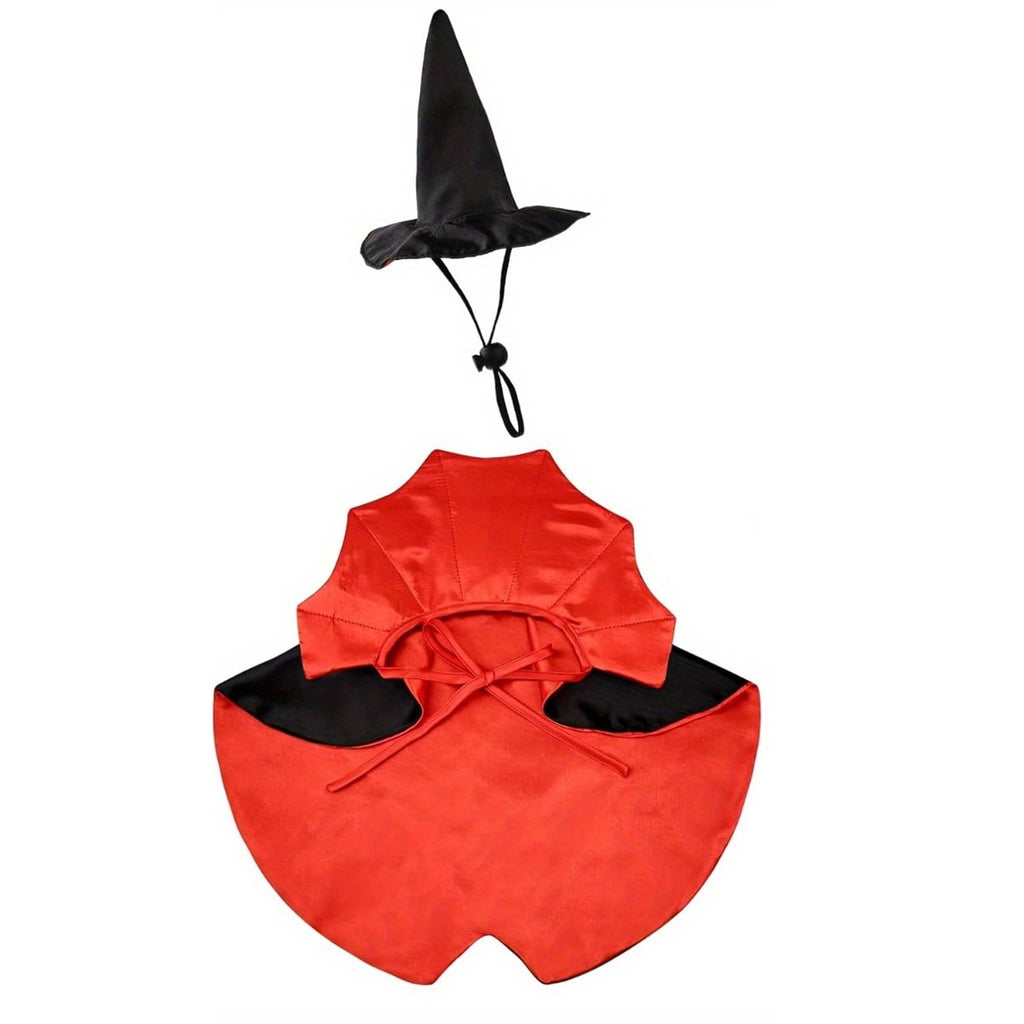 Bat Witch Hat Spiderweb Halloween Goose Clothes Fit 17/23In Cement Plastic Lawn Goose, Stylish Full Set for Outdoor Yard Patio Garden Seasonal Halloween Home Ornamental Arrangement