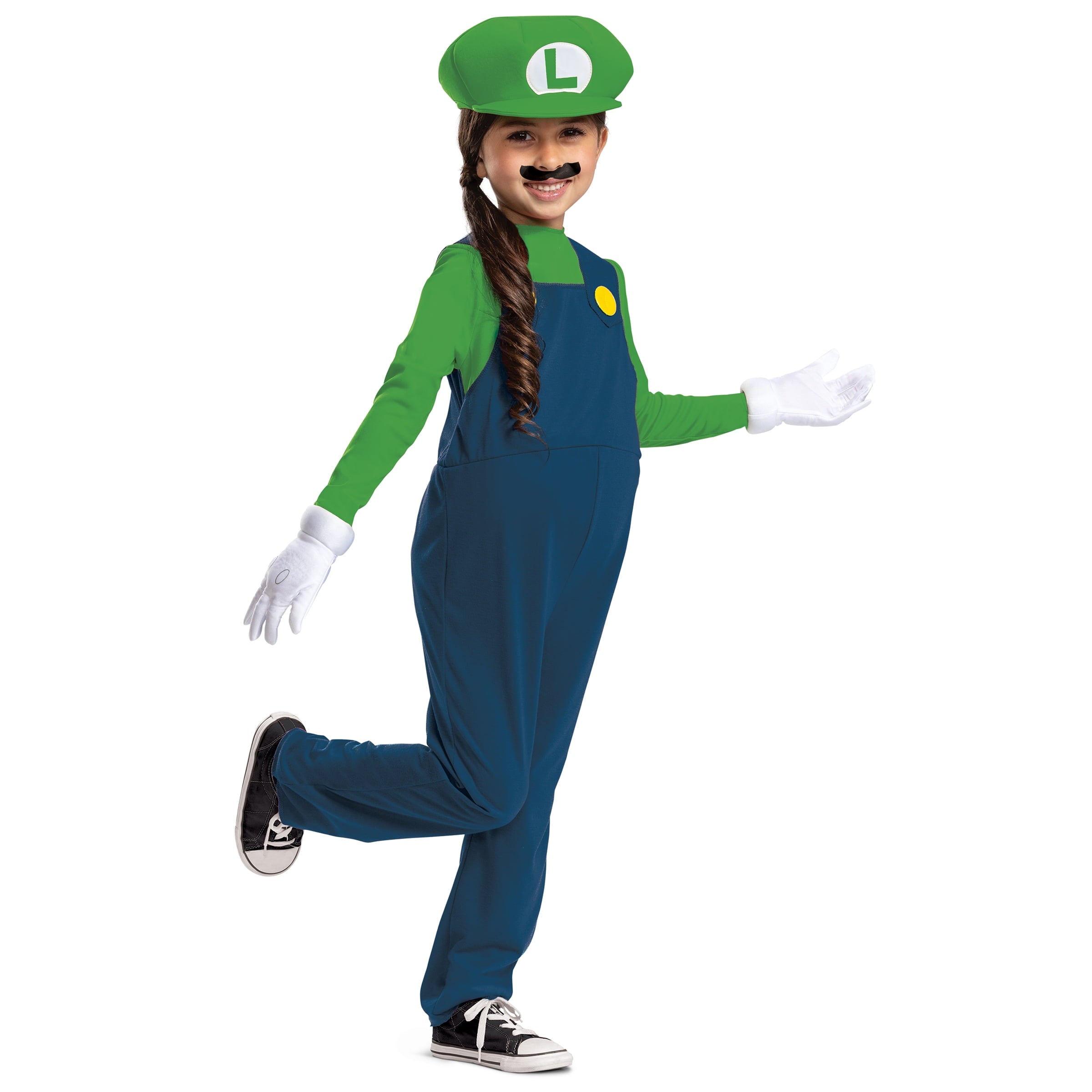 Nintendo Super Mario Bros. Luigi Halloween Costume for Children, Toddlers Size 2T, by Disguise