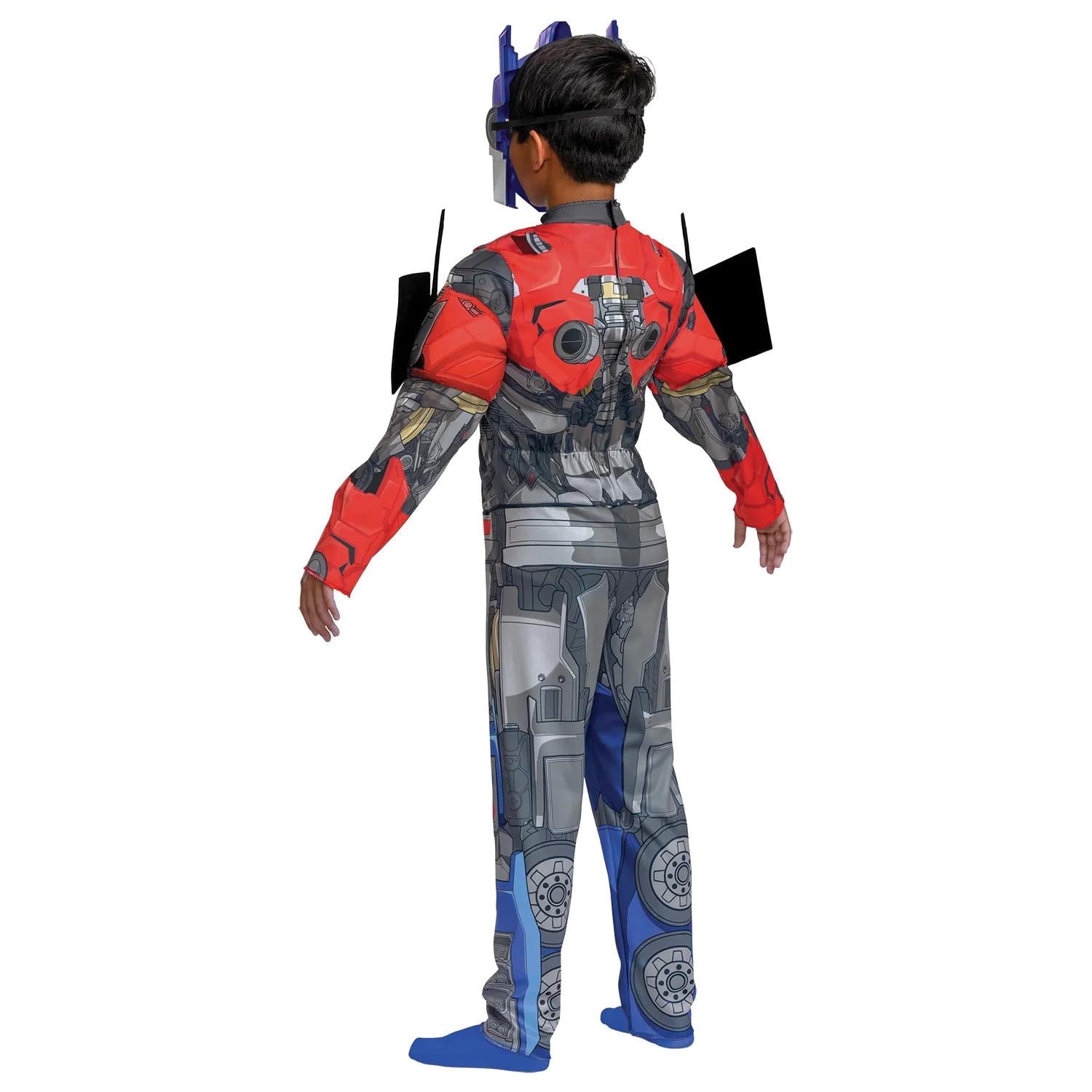 Disguise Boys' Transformers Rise of the Beasts Classic Optimus Prime Muscle Jumpsuit Costume - Size 7-8