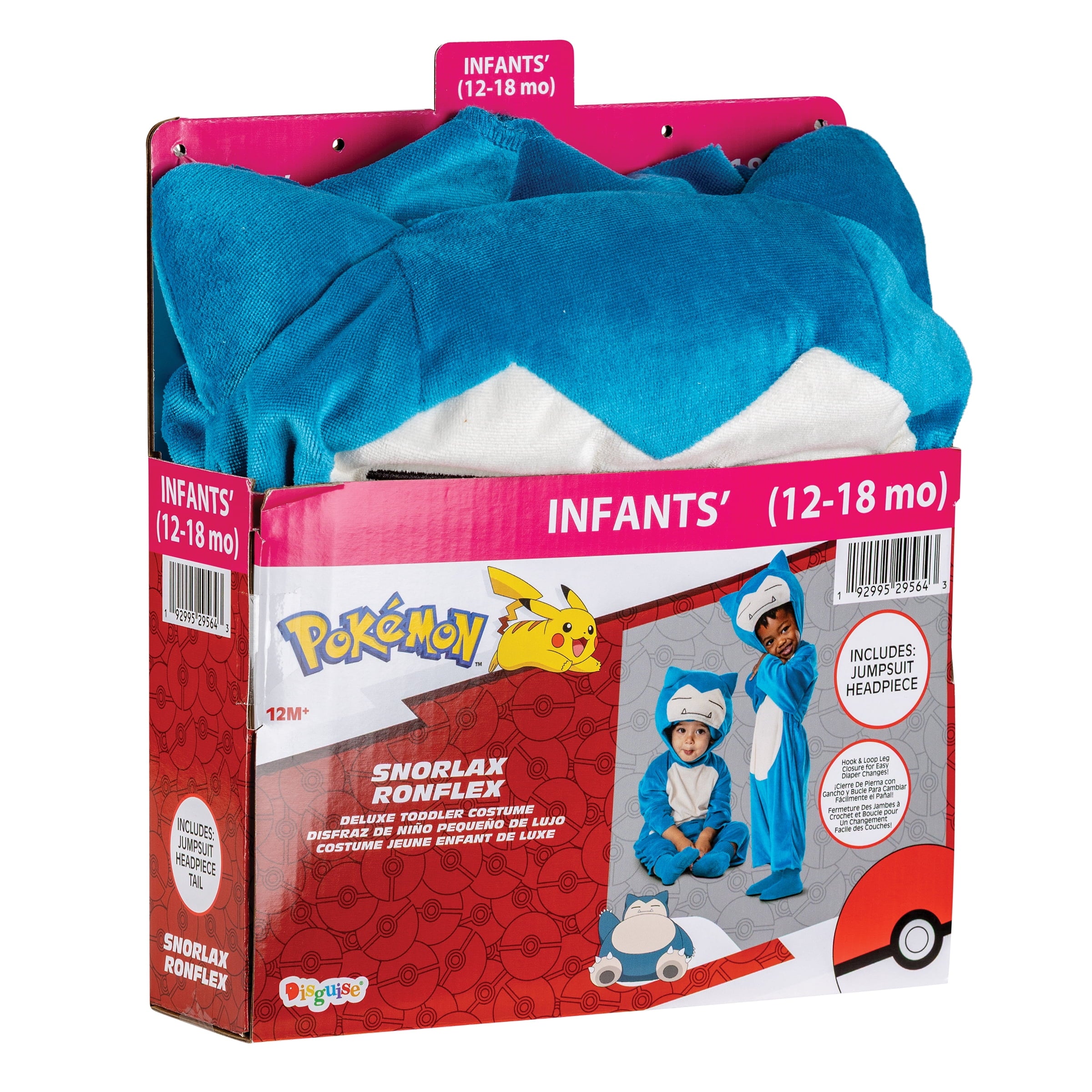 Pokemon Snorlax Halloween Costume for Children, Toddlers Size 2T, by Disguise