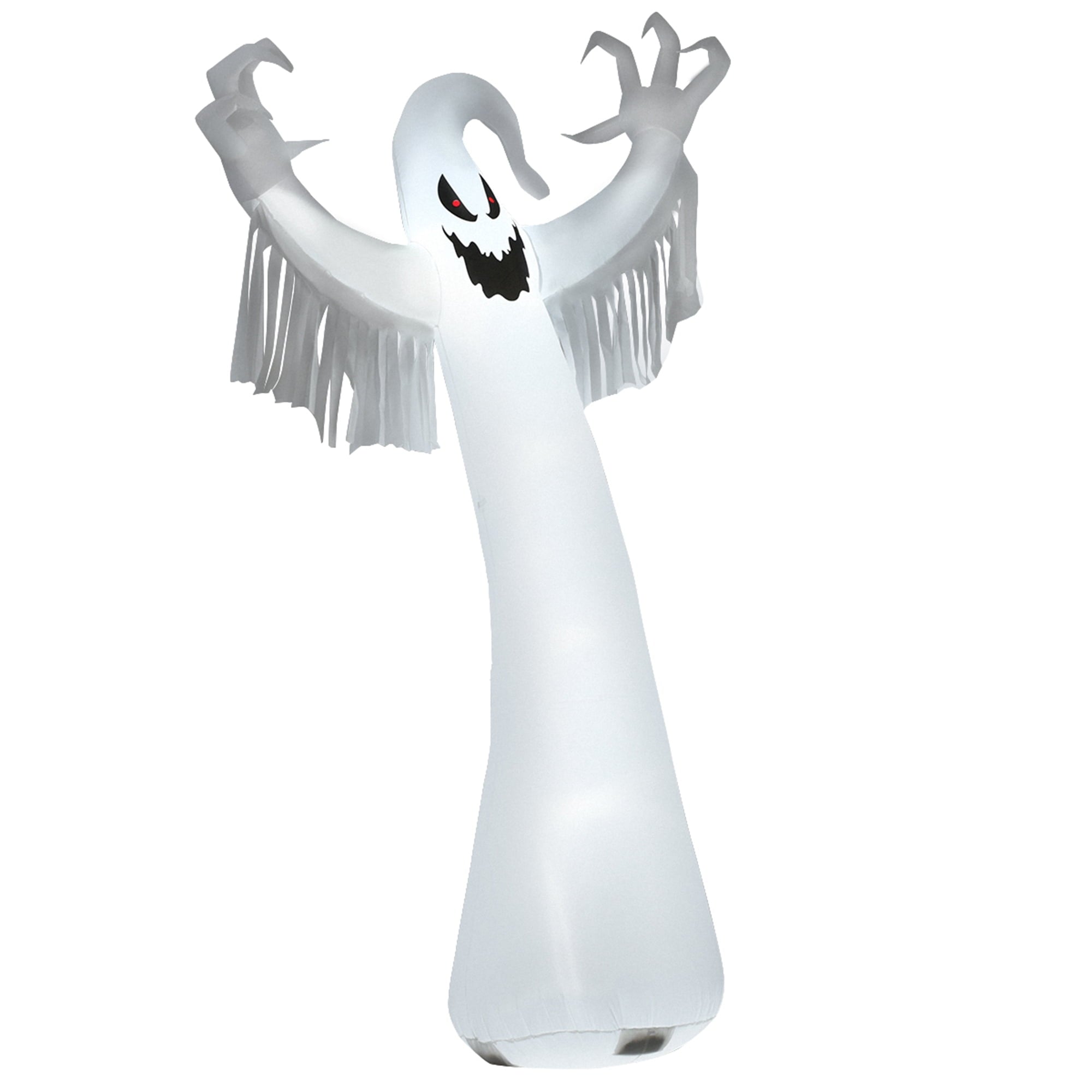 Gymax 12ft Inflatable Halloween Blow Up Ghost Decoration w/ Built-in LED Light