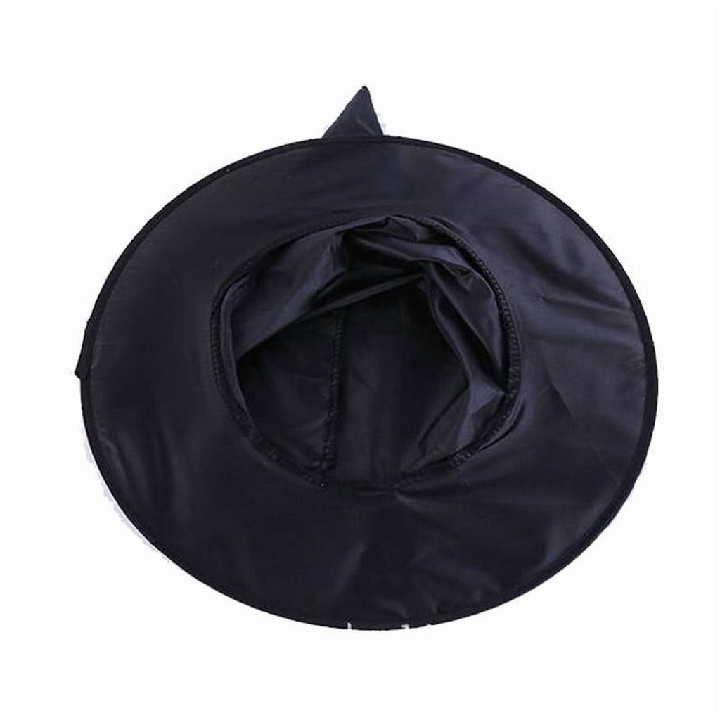 Stijggn Halloween Witch Hat, Black Hanging Witch Hats with Rope, Witch Costume Accessories Floating, Witches Hat with Hanging Rope for Porch Yard Indoor Outdoor Halloween Party Decor