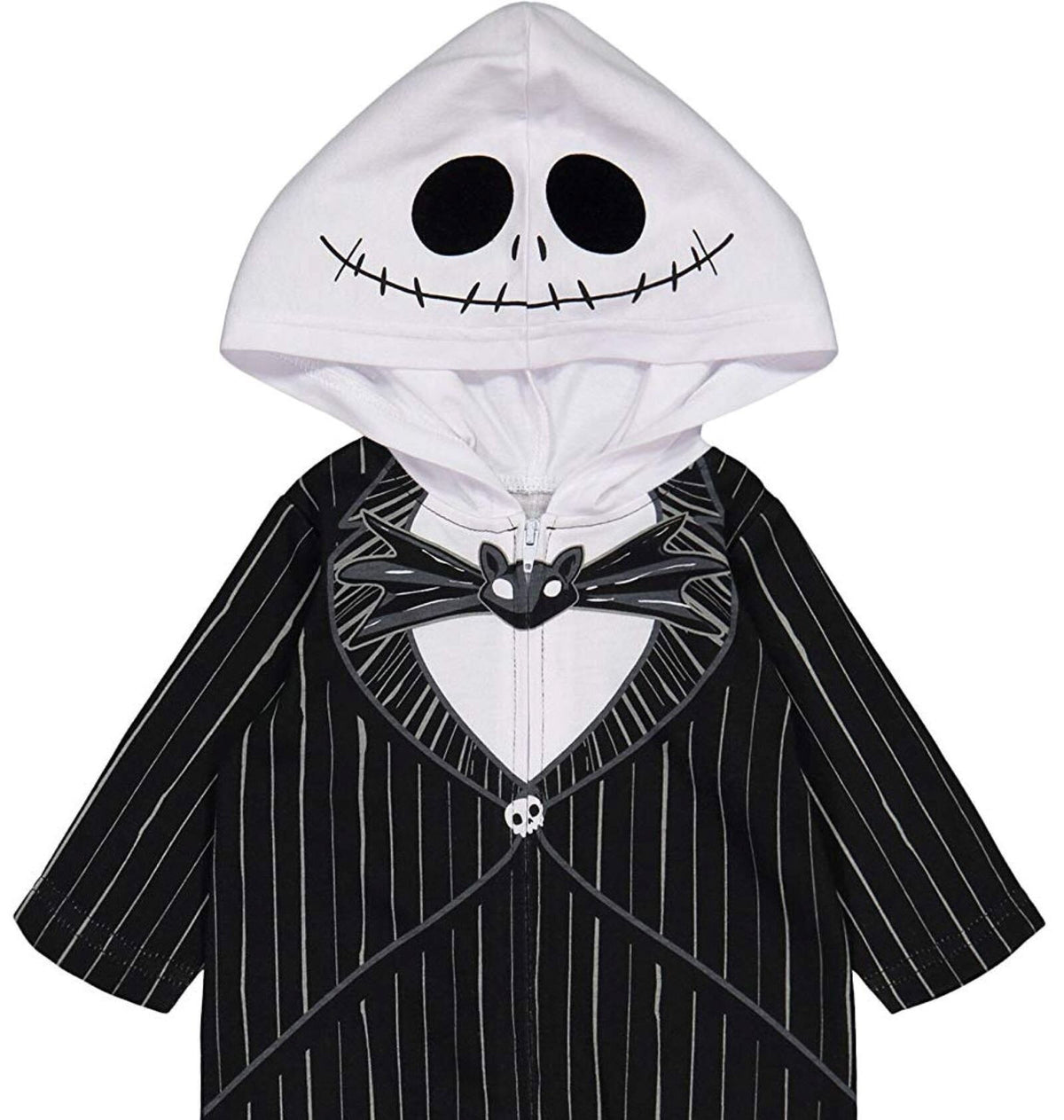 Disney Nightmare Before Christmas Jack Skellington Toddler Boys Zip Up Costume Coverall Newborn to Little Kid