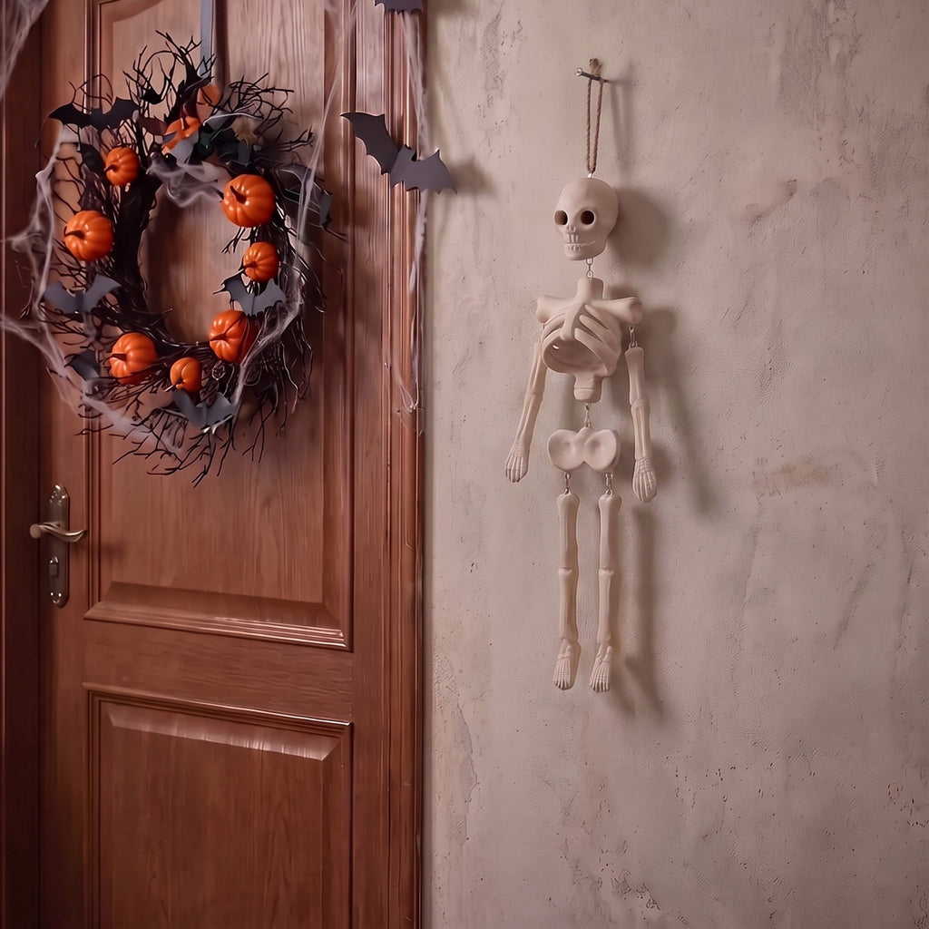 Skeleton Wall Decoration, Cream, 16.7", Halloween by Way To Celebrate
