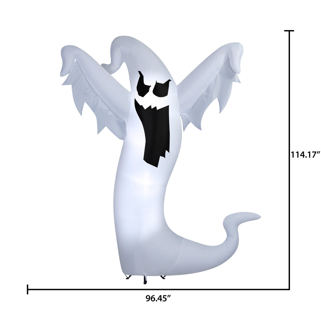 Scary Ghost Airblown Yard Inflatable, Multicolor, 9.5', Halloween by Way To Celebrate