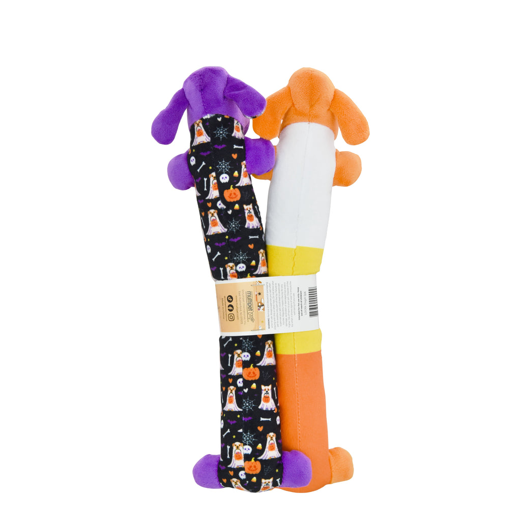 Multipet Halloween 6” Smiling Dog 3pc Dog Toy Value Pack