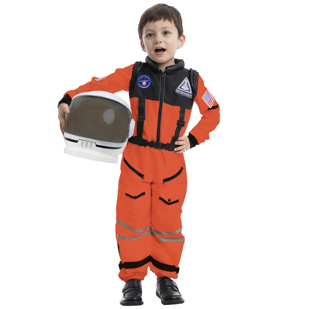 Joyfy Astronaut Costume with Helmet for Kids Toddler Boys Halloween Dress Up Party and Roly Play Cosplay 3-14 Years