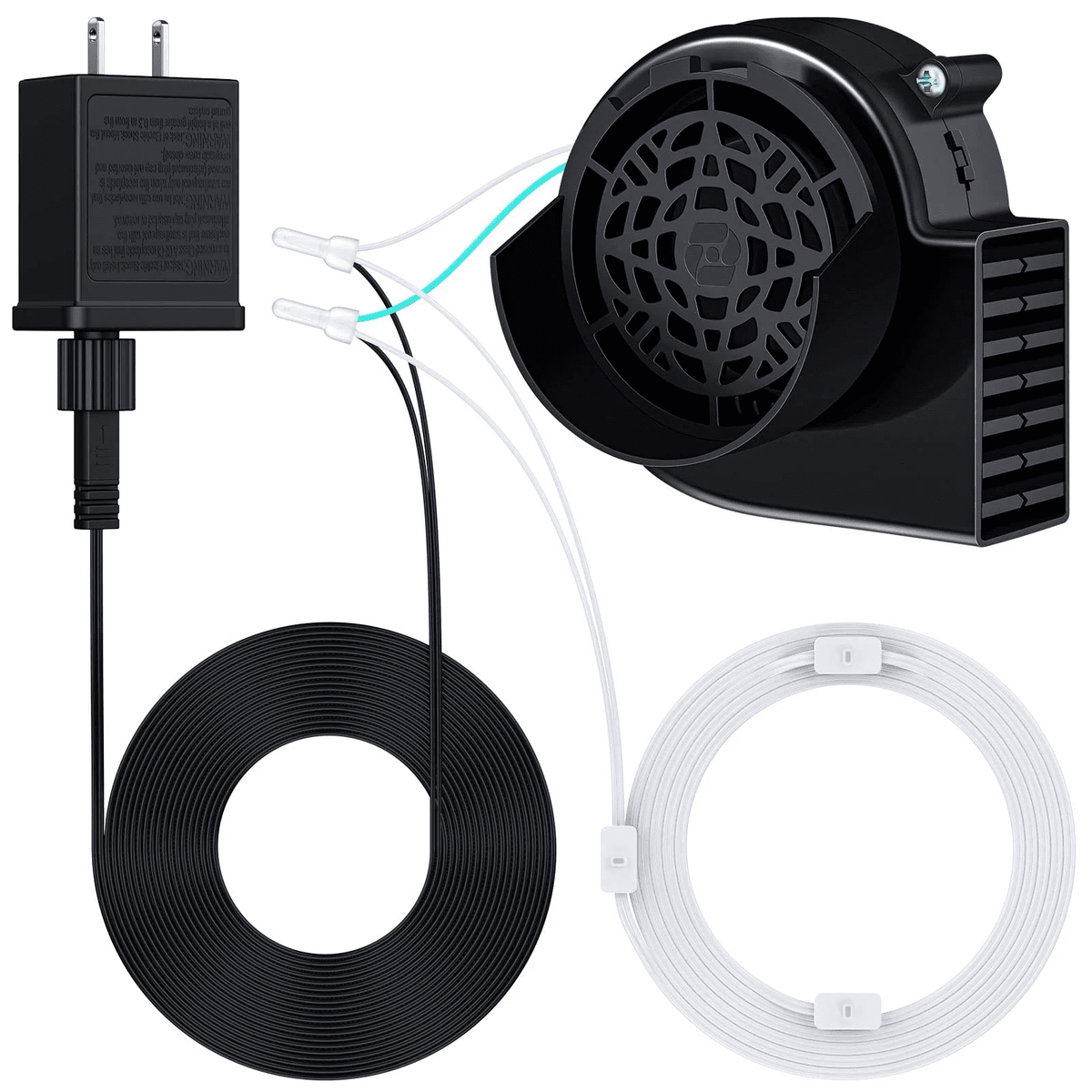 2 Pack Inflatable Air Blower Replacement, Air Fan Blower Motor for Halloween Christmas Airblown Inflatables, for Garden Yard Holiday Decor, 12V/ 1.0A Adapter