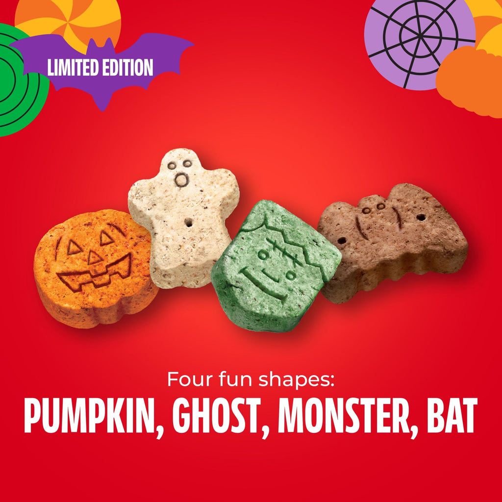 Milk Bone Spooky Biscuits, Halloween Dog Treats, 24 oz Pail