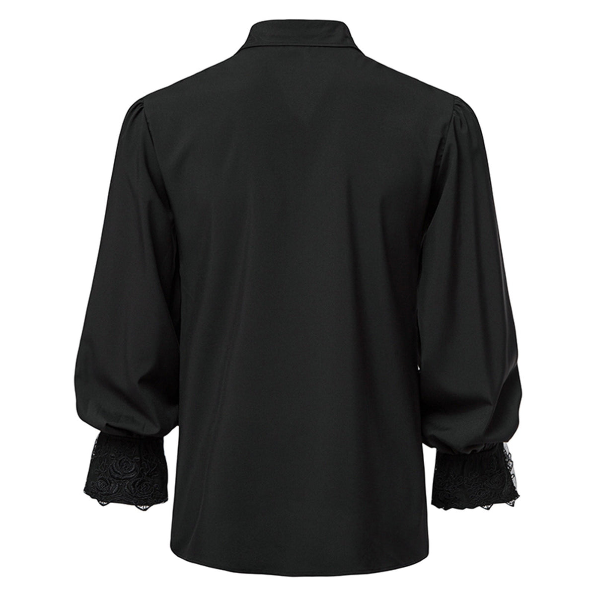 Men LYXSSBYX Mens Shirts Long Sleeve Pullover Stand Collar Ruffled Renaissance Shirt Steampunk Trumpet Sleeve Top