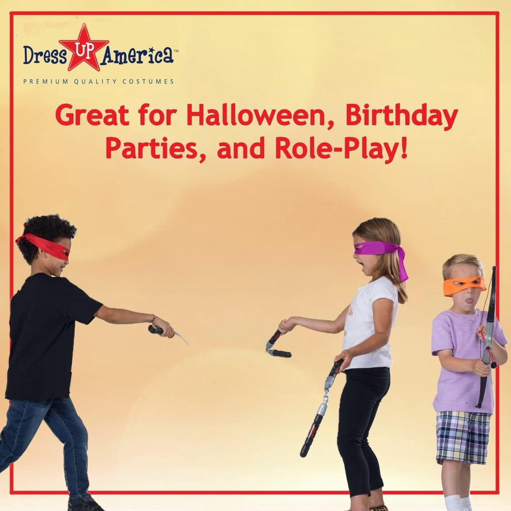 Dress Up America Kids Ninja Costume for Boys & Girls Complete Toy Weapon Set