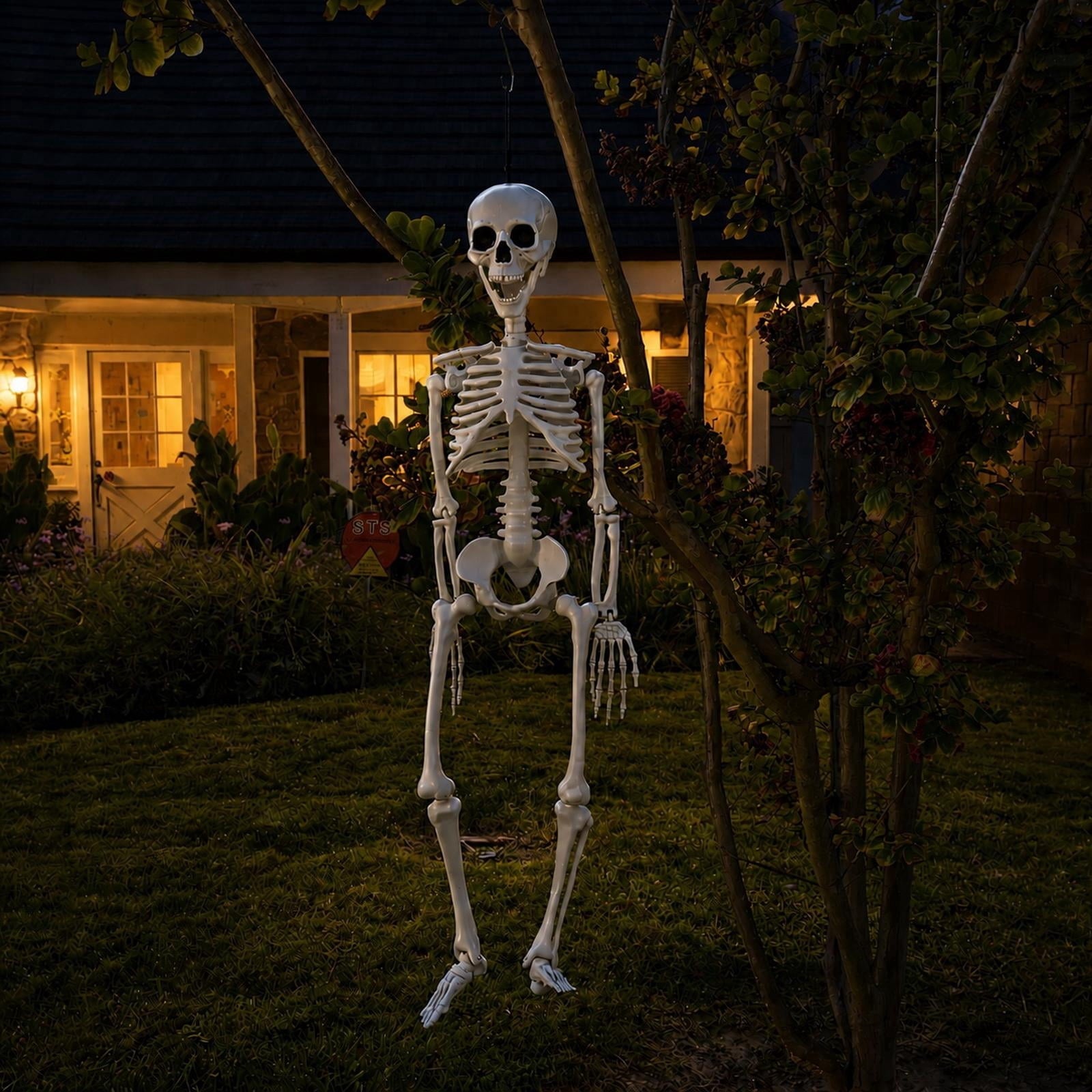 Faux Skeleton Decoration, White, 35", Halloween by Way To Celebrate