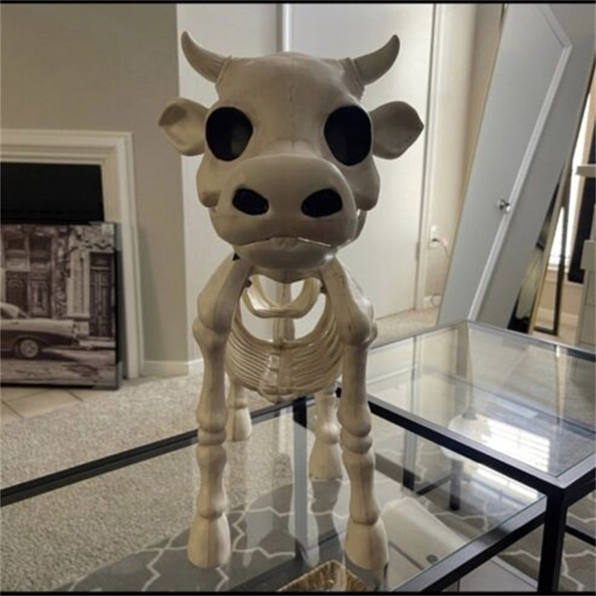 amlbb Halloween Decoration Halloween Skeleton Horror Decorations Simulation Animals Skeleton Ornaments Bar Decoration Frogs Skeleton on Clearance