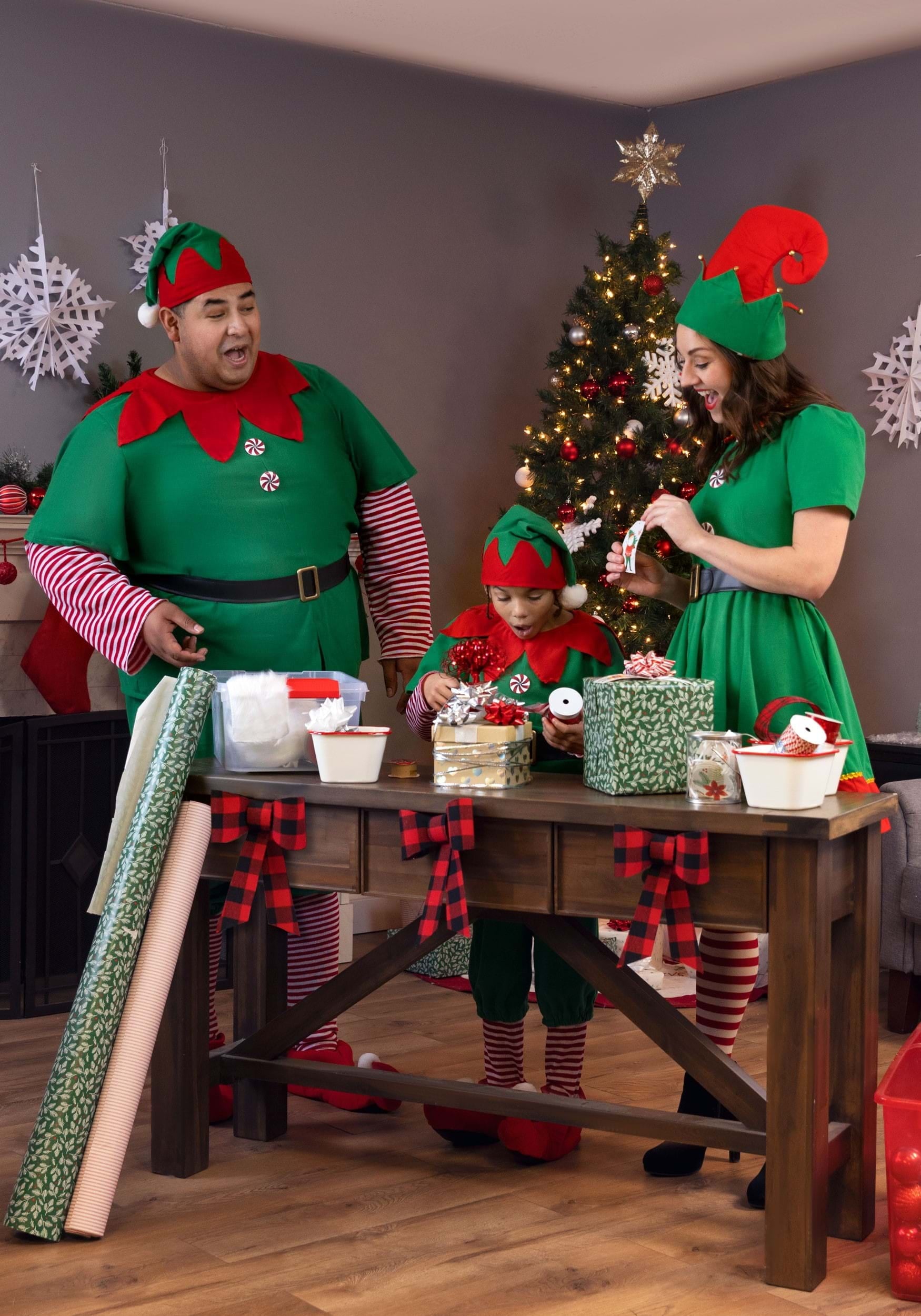 Men's Plus Size Holiday Elf Costume