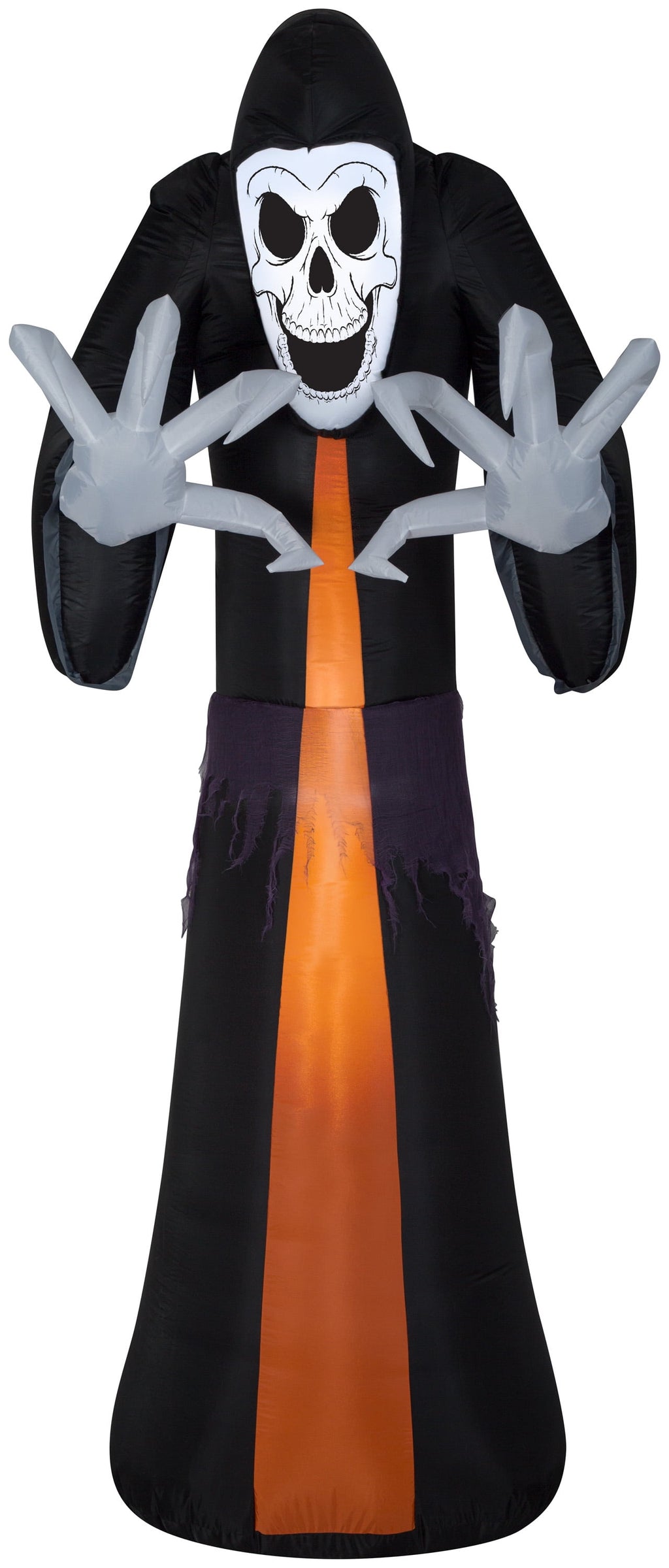 Airblown Skeleton Reaper with Big Hands Halloween Airblown Yard Inflatable, 9'