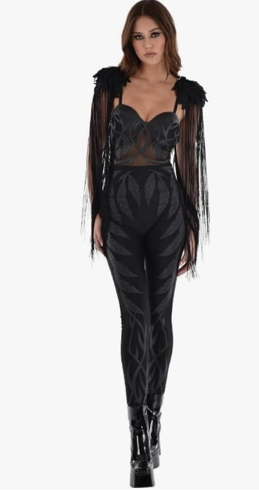 Amscan Dark Angel Deluxe Costume Women's Small (2-4)